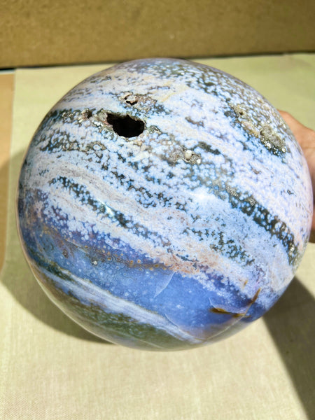 XL Orbicular Ocean Jasper Sphere