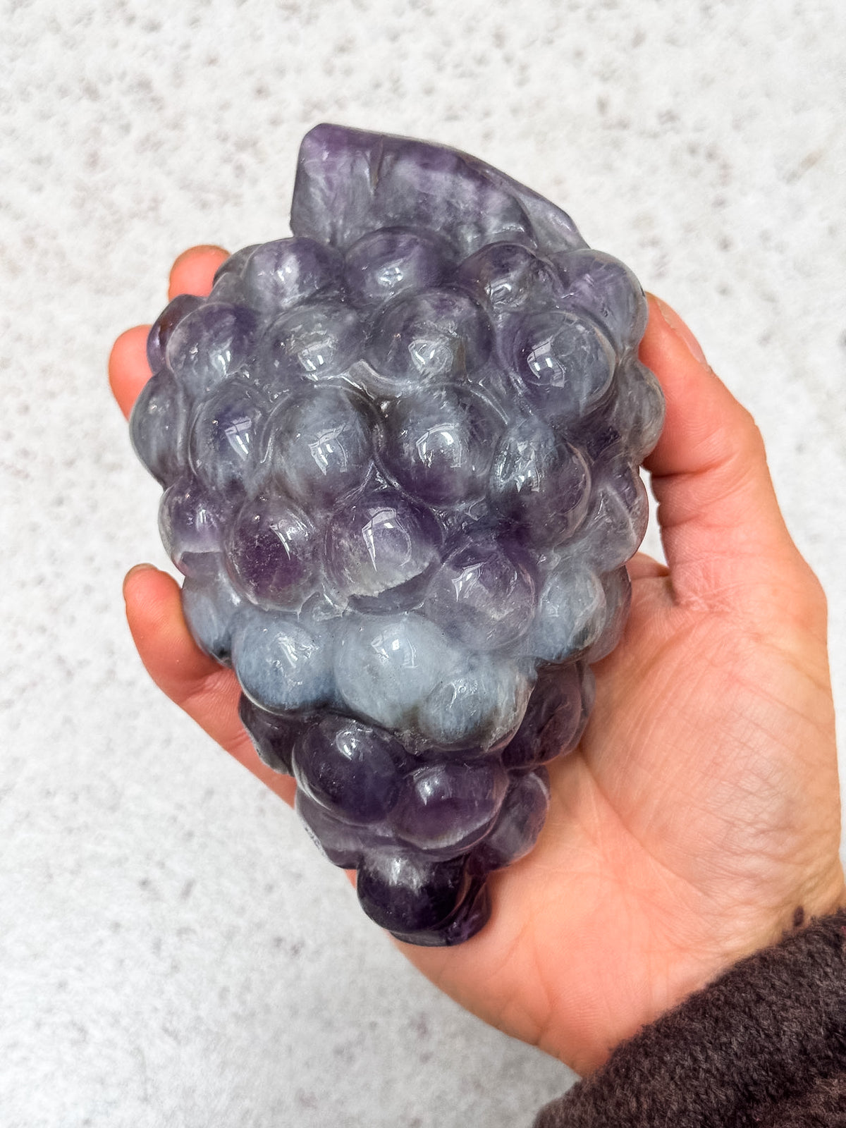 Amethyst Grape Carving