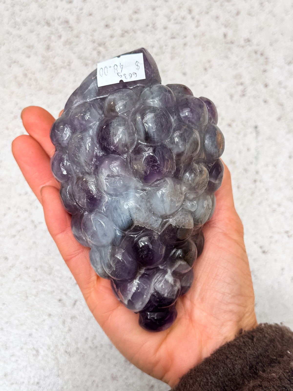 Amethyst Grape Carving