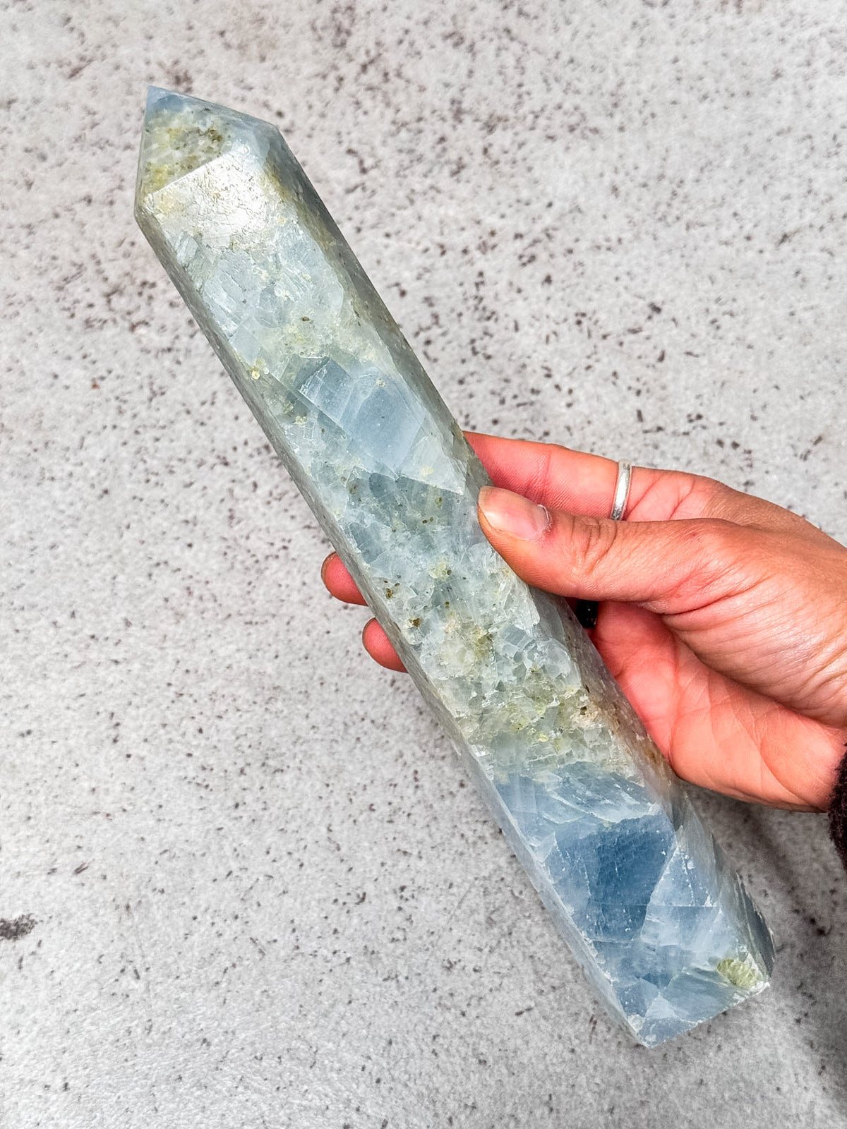 Blue Calcite Tower