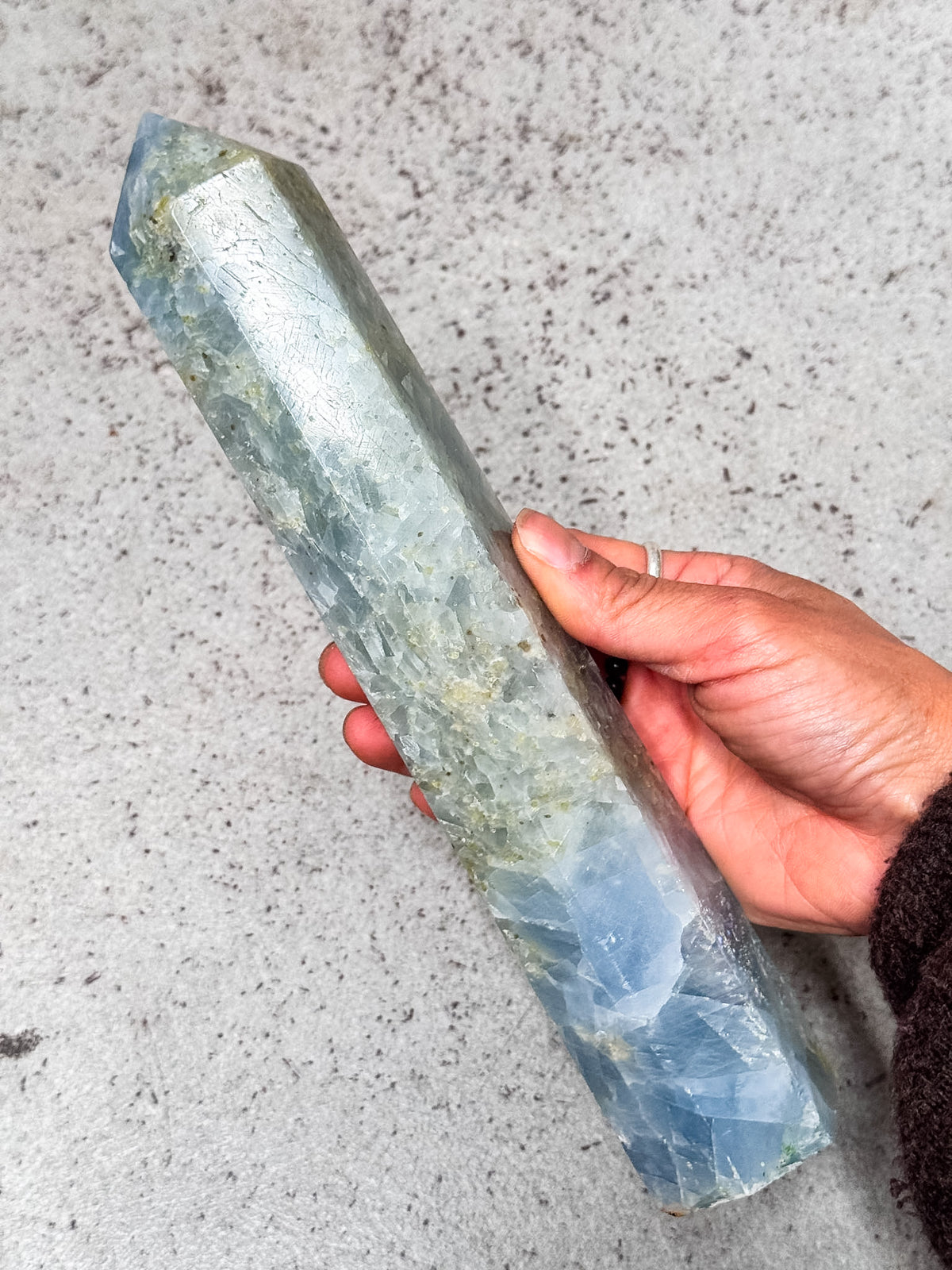 Blue Calcite Tower