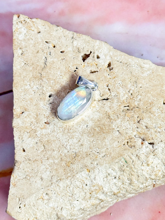 Faceted Moonstone Pendant