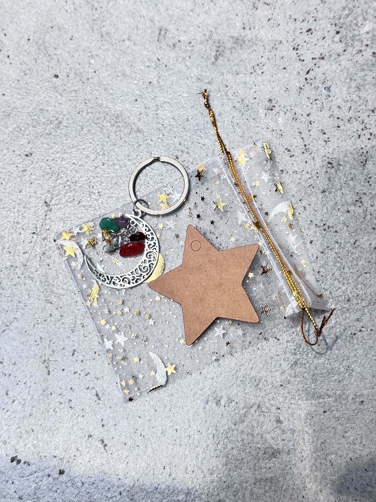 Chakra Moon Key Chains