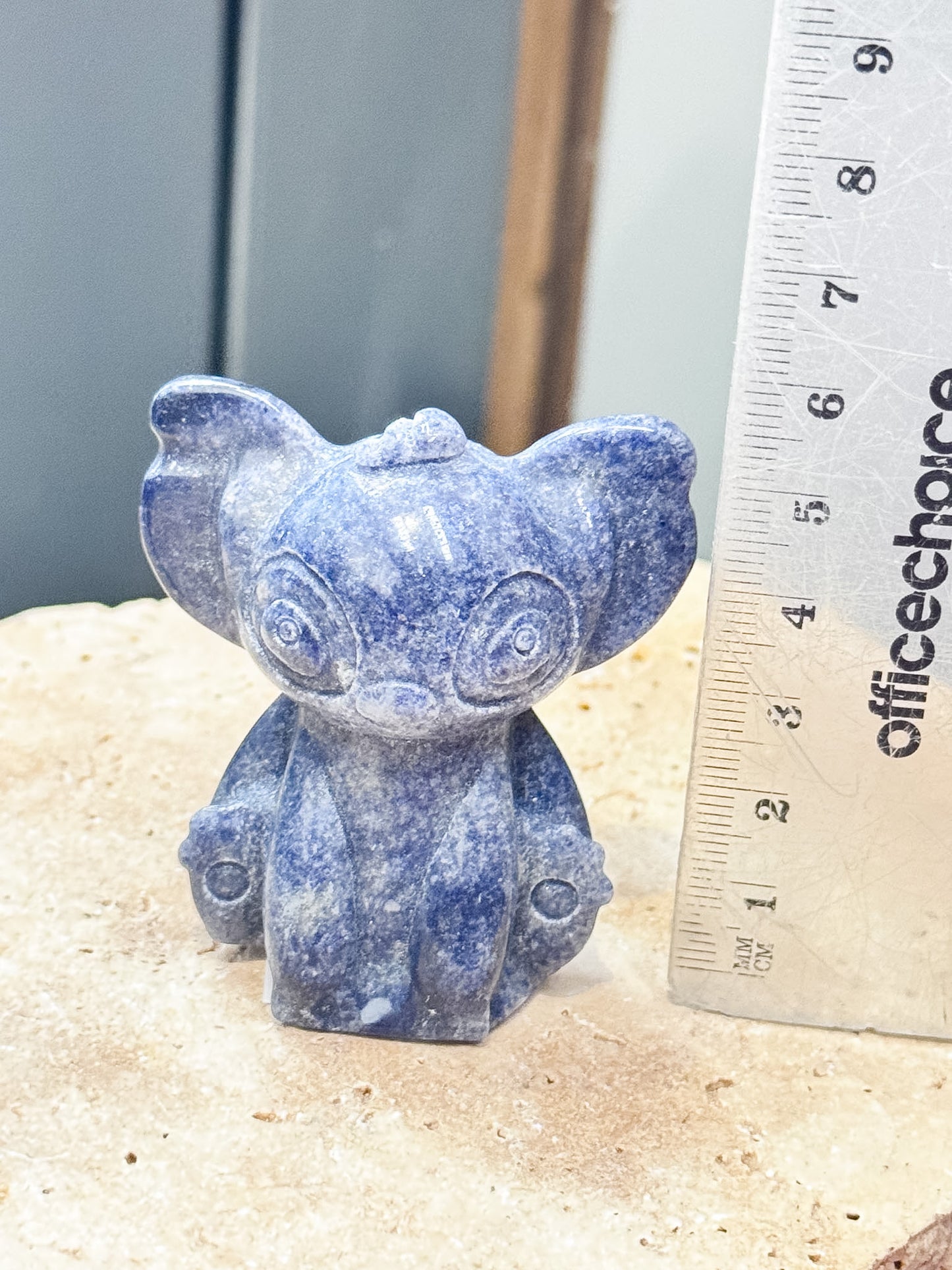 Blue Aventurine Stitch Carvings