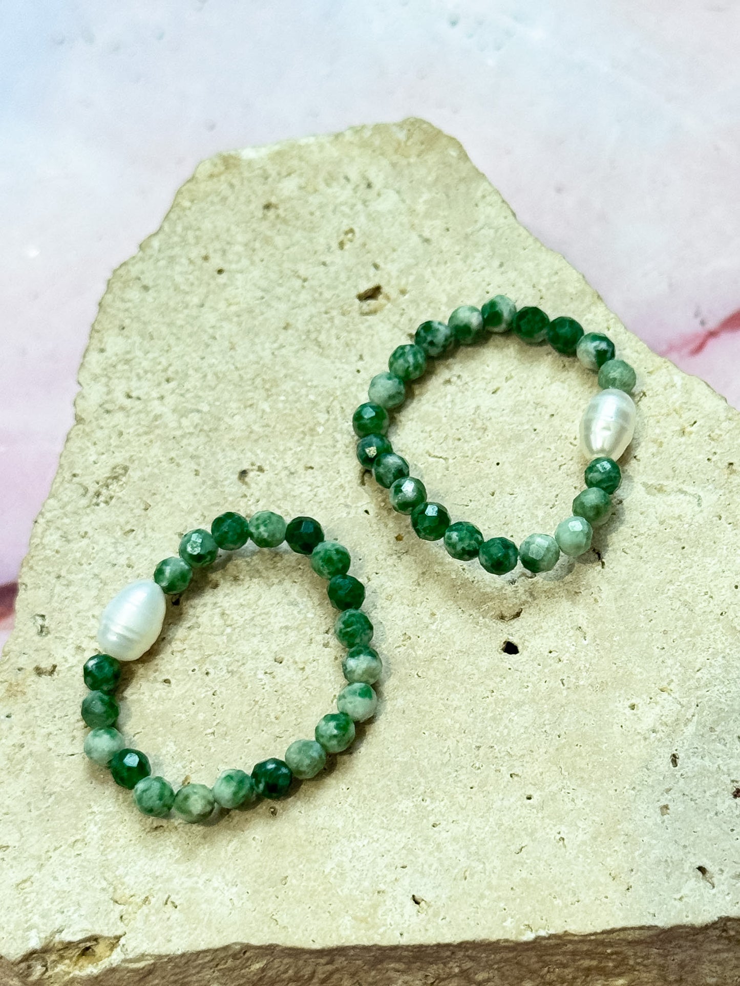 Faceted Anxiety Rings