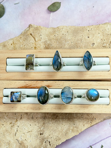 Labradorite Rings