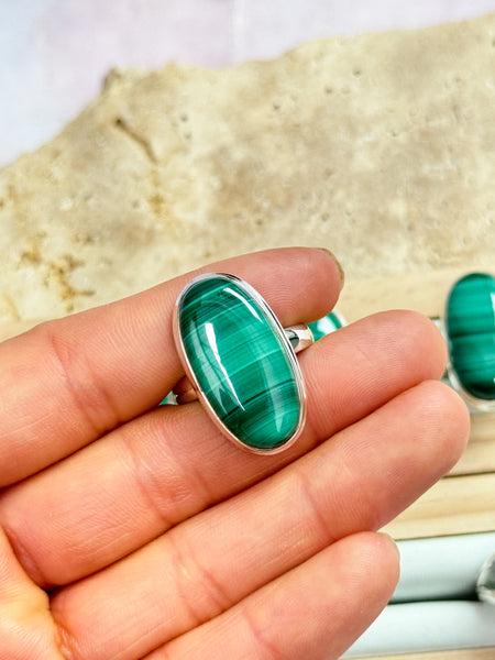 Malachite Rings