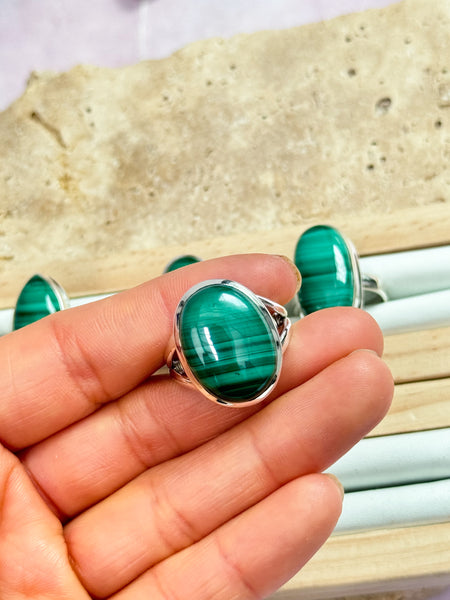 Malachite Rings