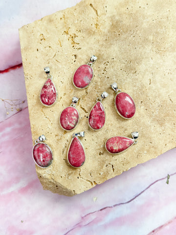 Thulite Pendants