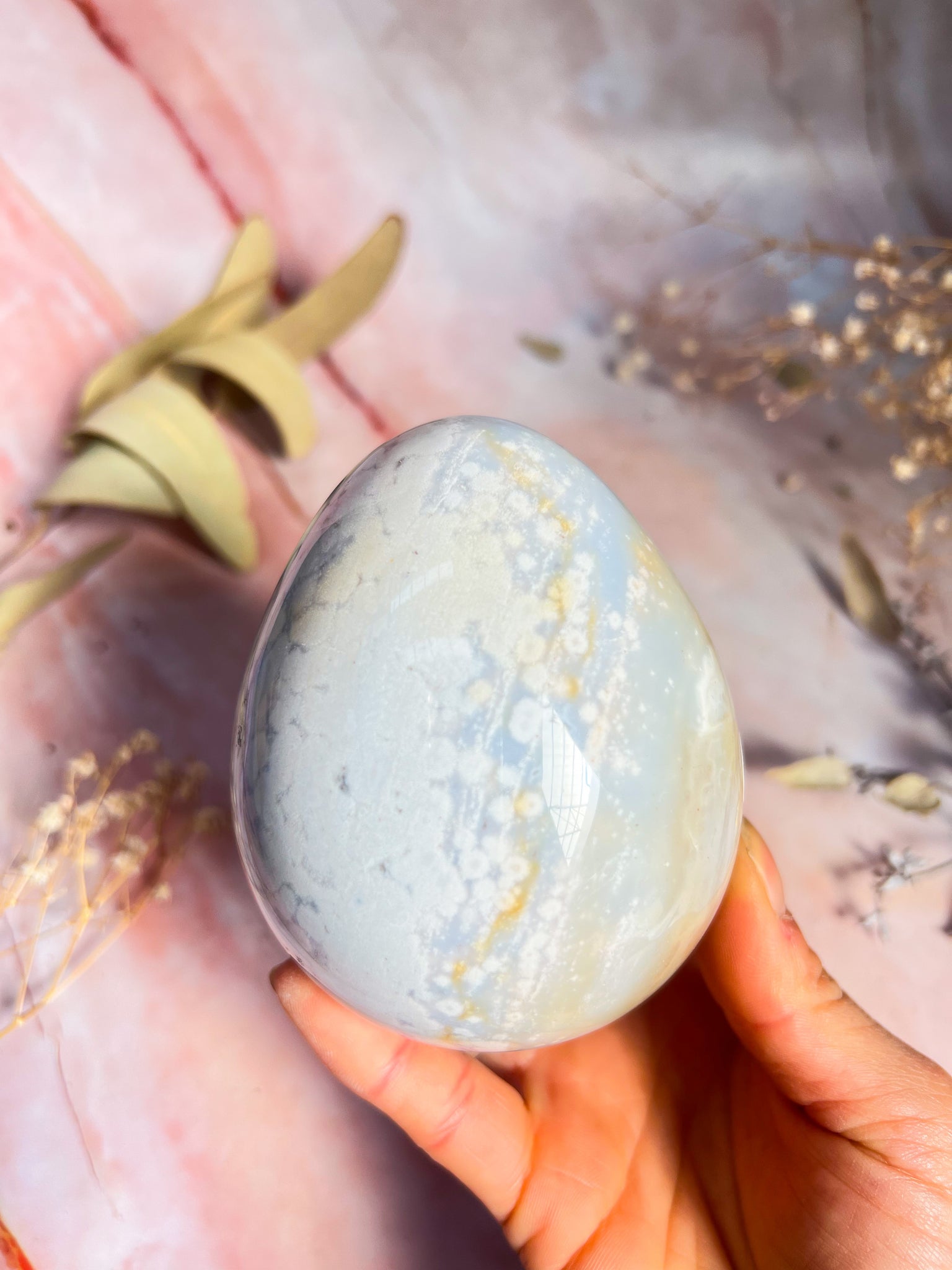 Pastel Ocean Jasper Egg