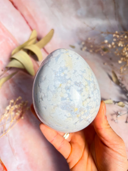 Pastel Ocean Jasper Egg