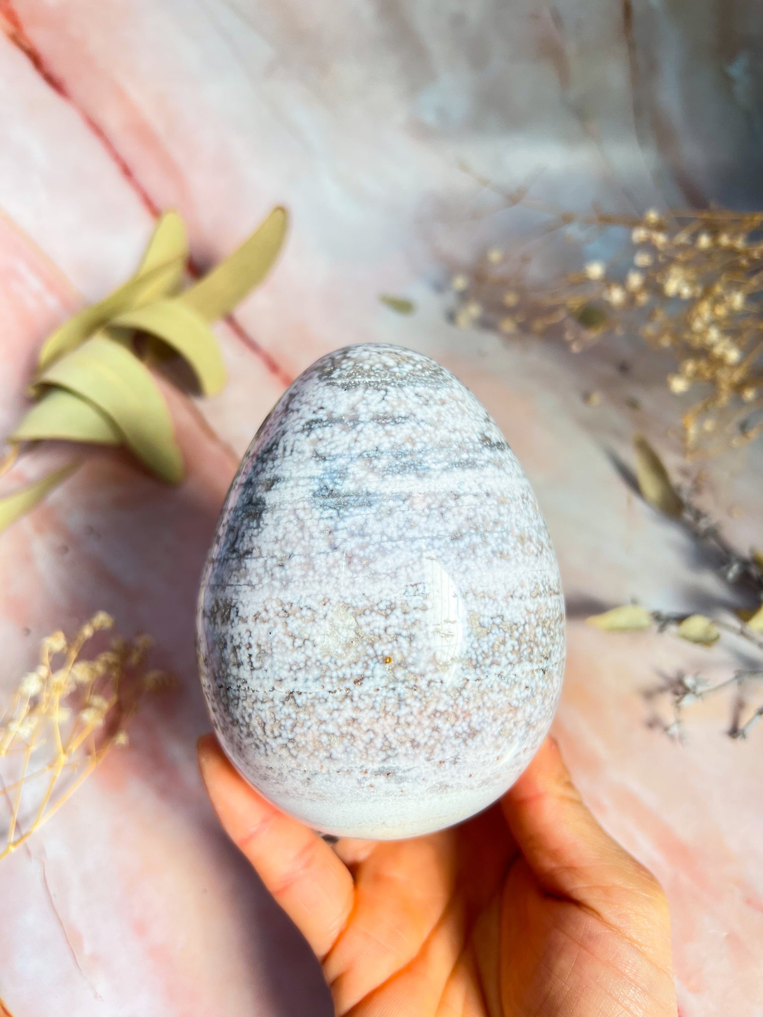 Spotty Ocean Jasper Egg