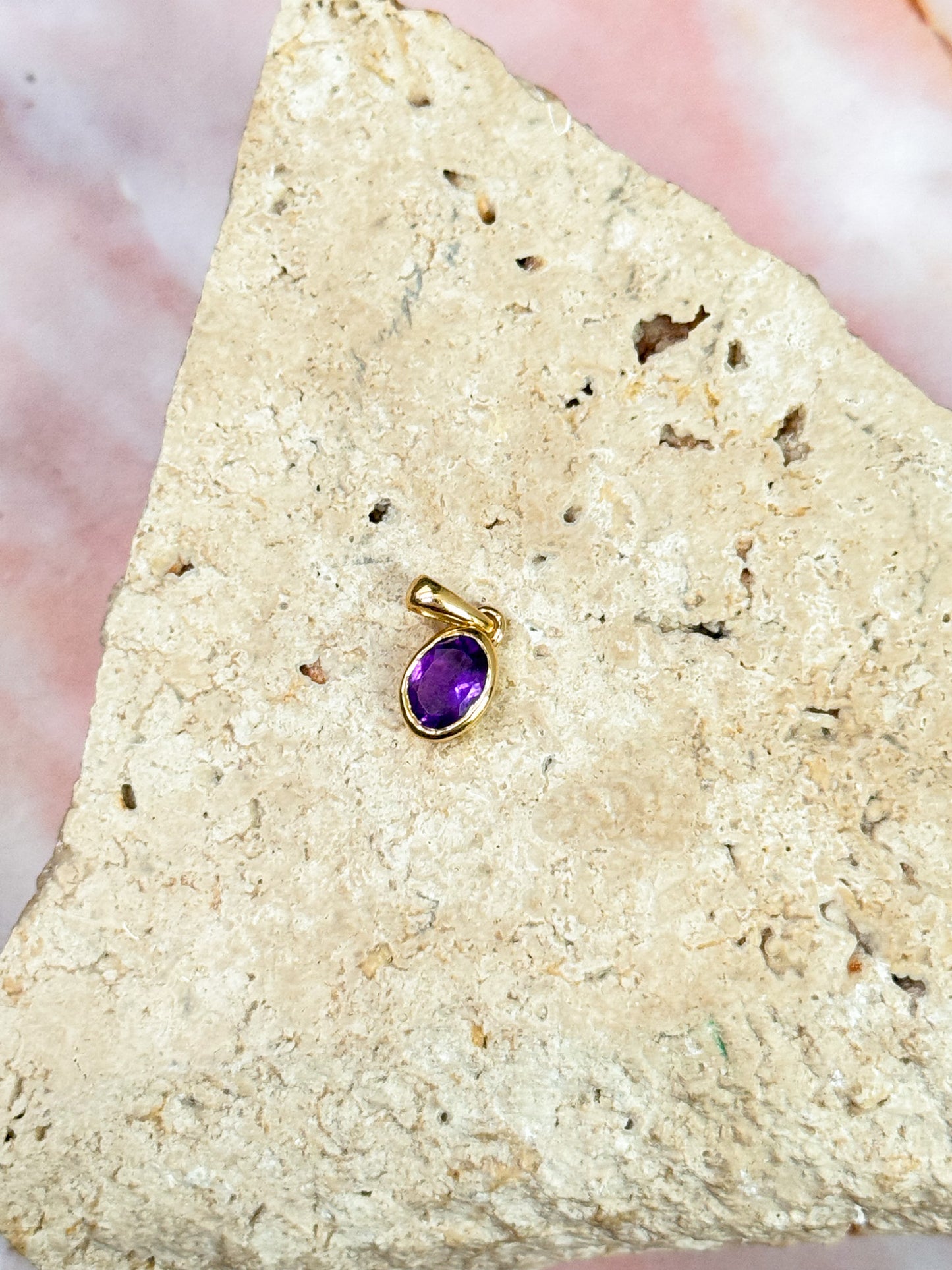 Dainty Amethyst Pendants