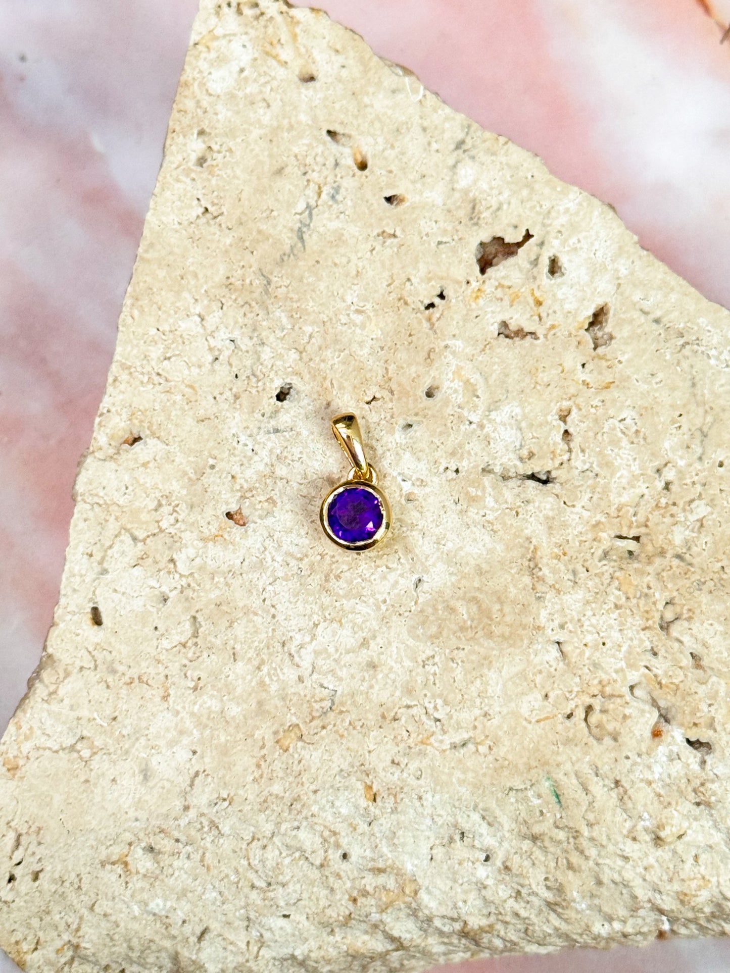 Dainty Amethyst Pendants