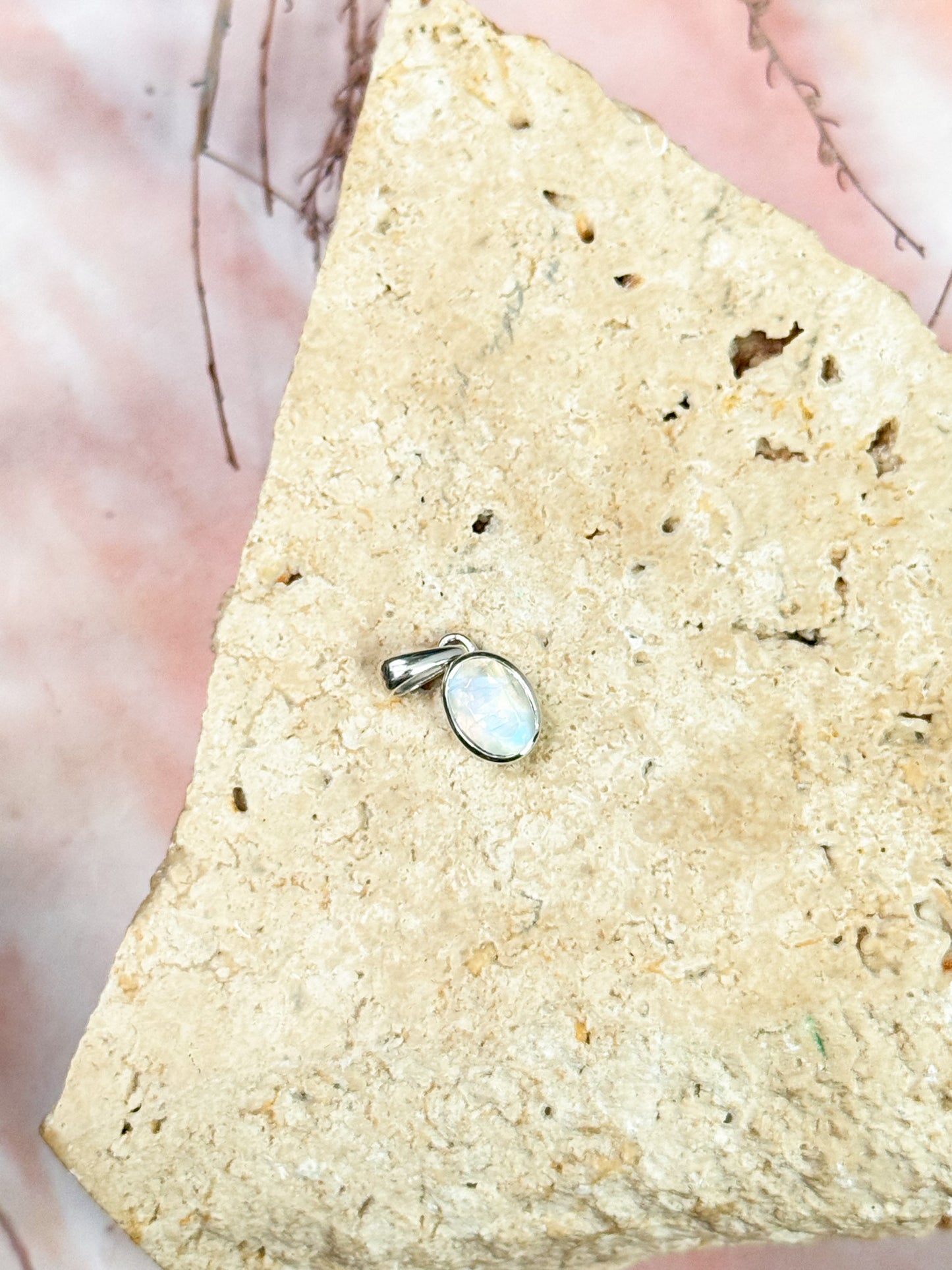 Dainty Moonstone Pendants