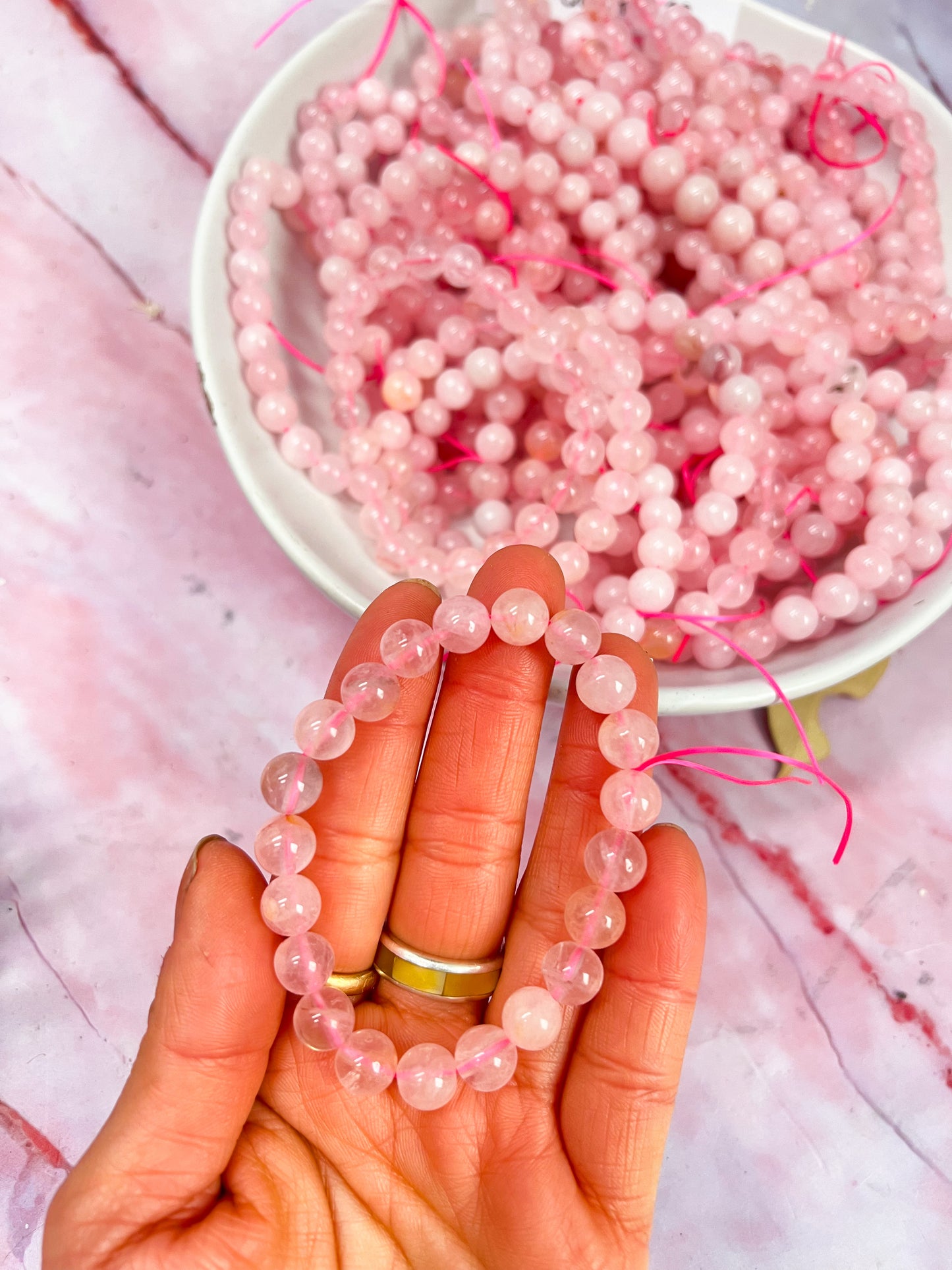 Rose Quartz Bracelets