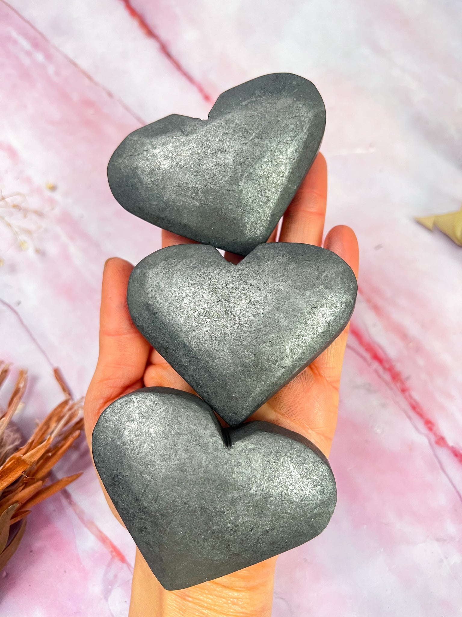 Shungite Hearts