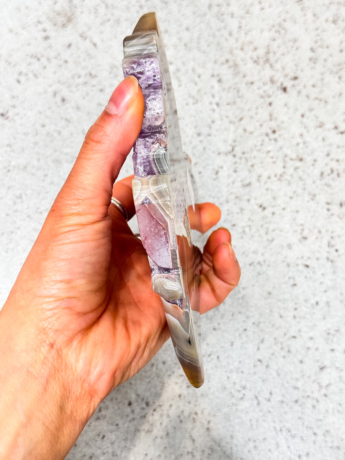 Amethyst and Agate Butterfly