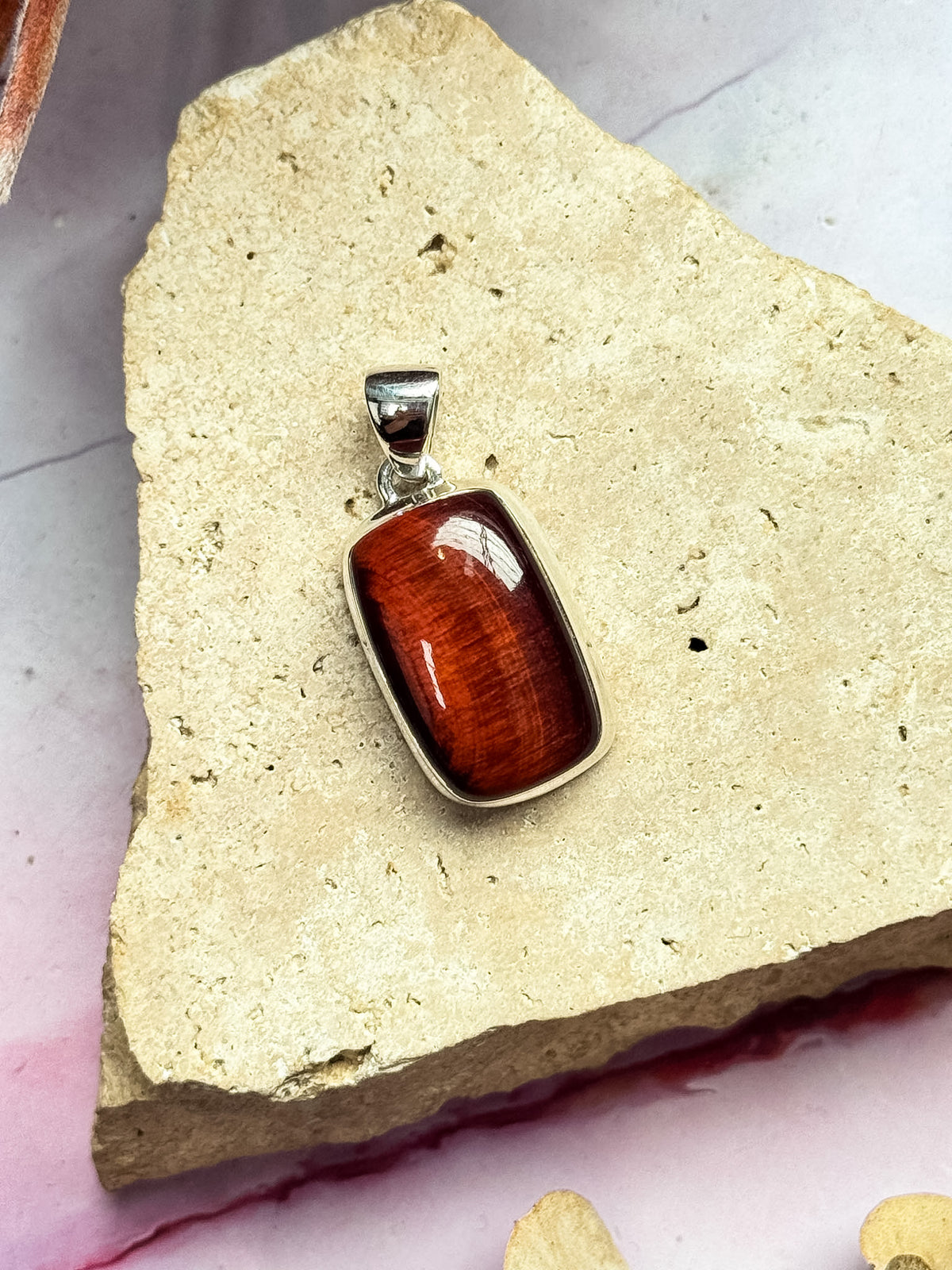 Red Tigers Eye Pendant