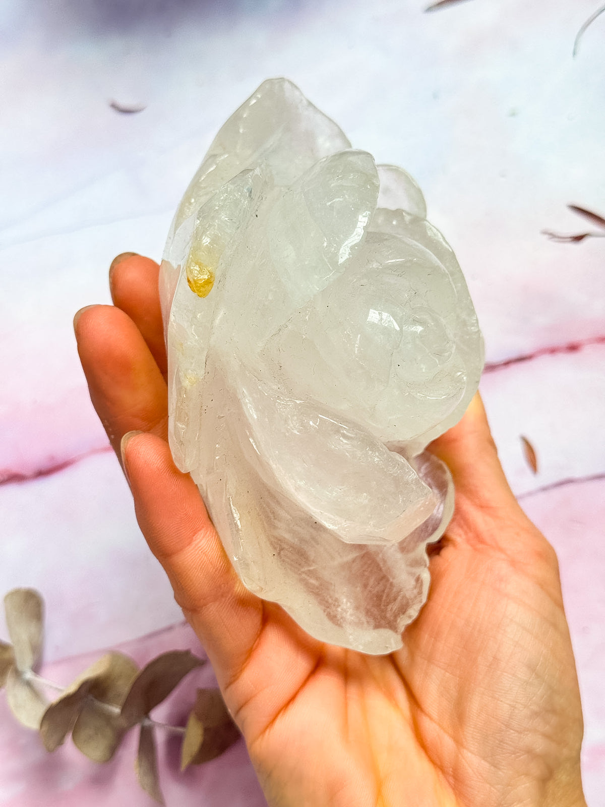 Clear Quartz Rose