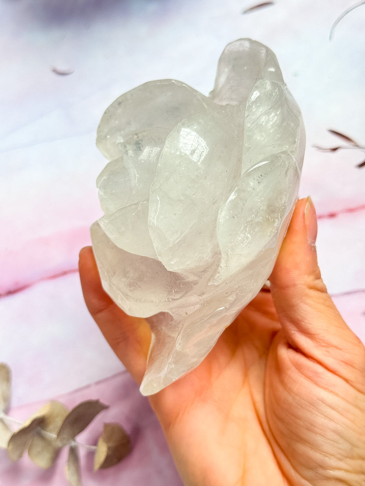 Clear Quartz Rose