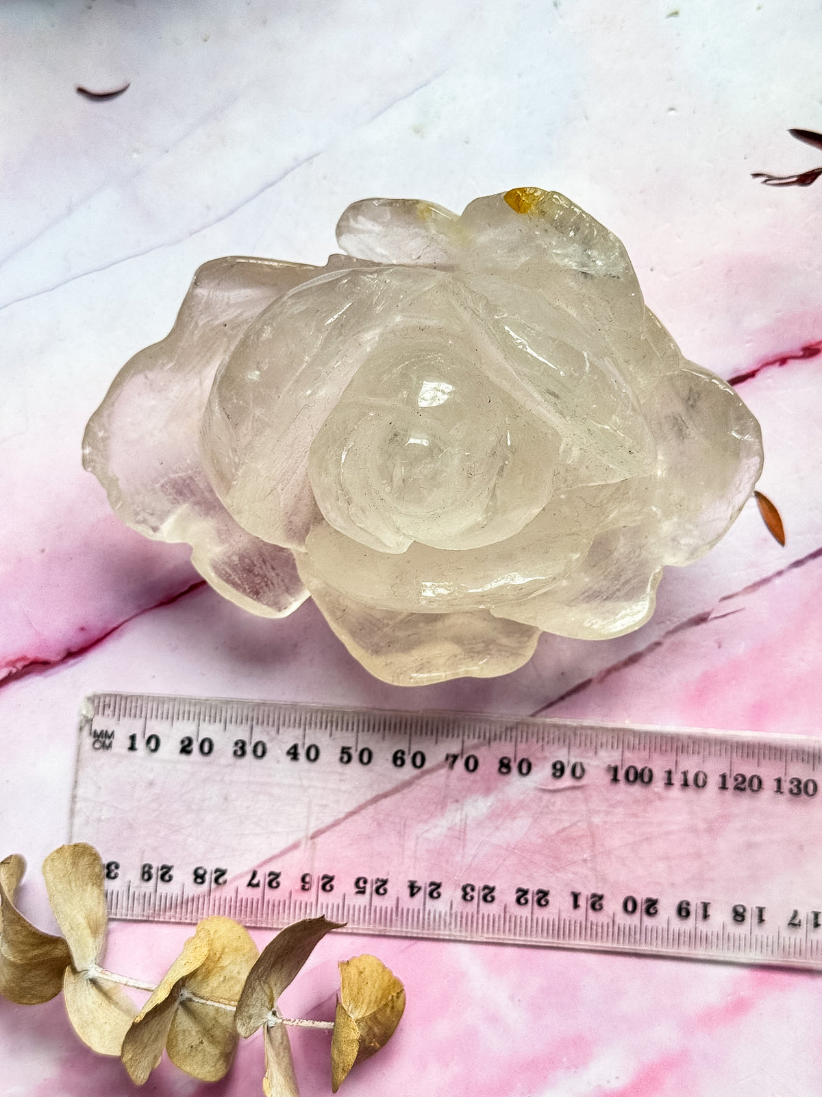 Clear Quartz Rose