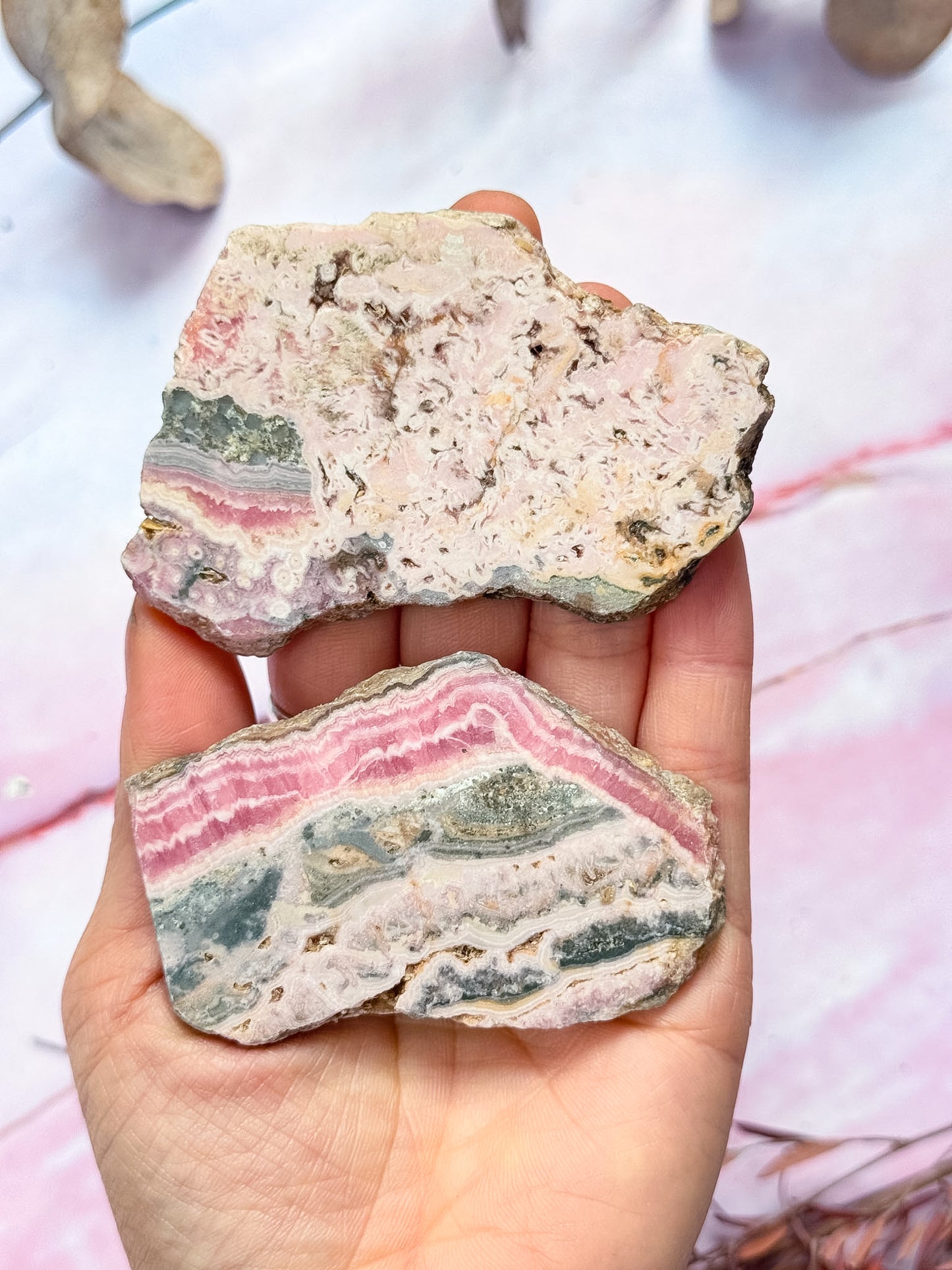 Rhodochrosite Slices