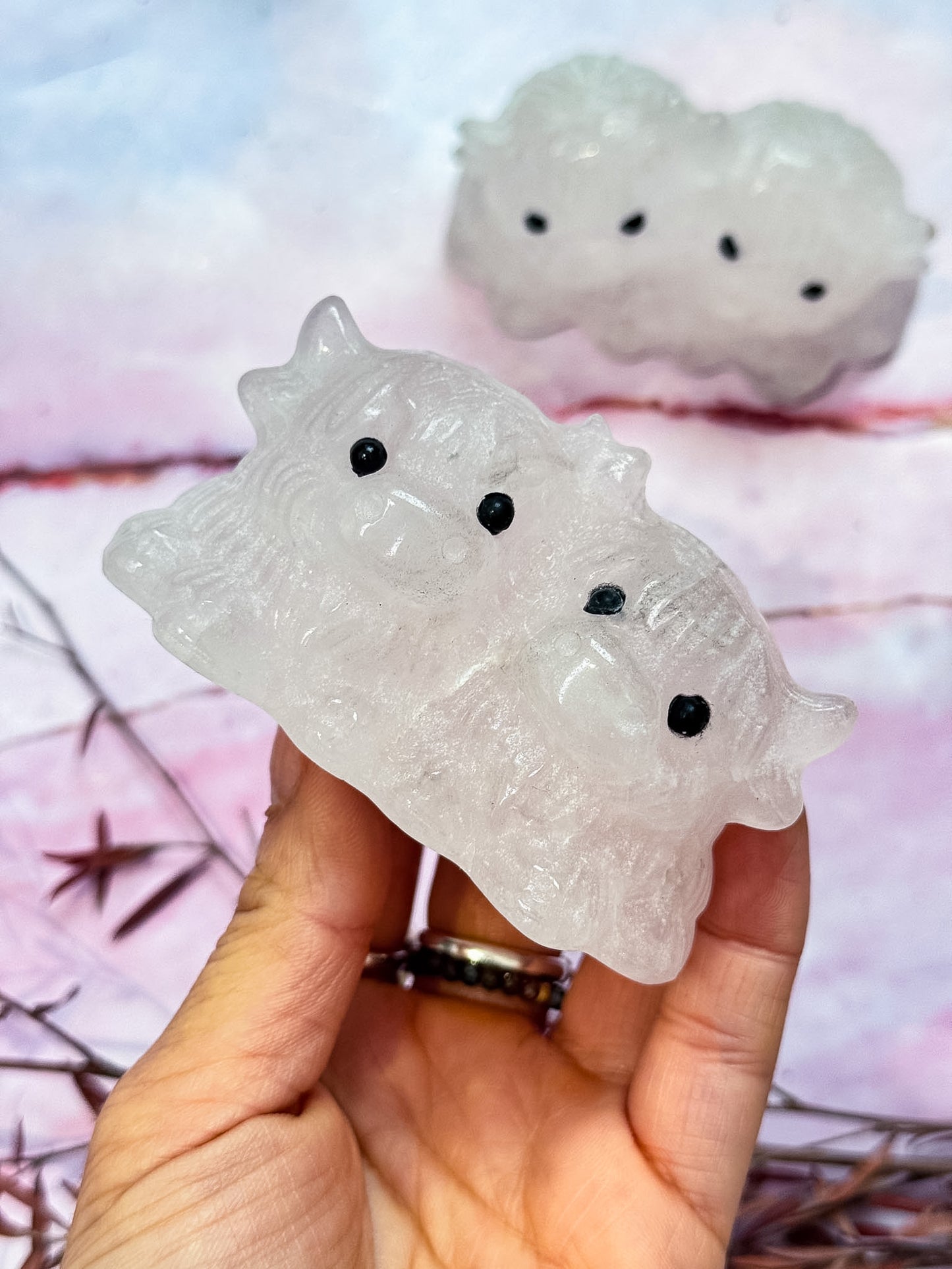 Rose Quartz Highland Cow Twins