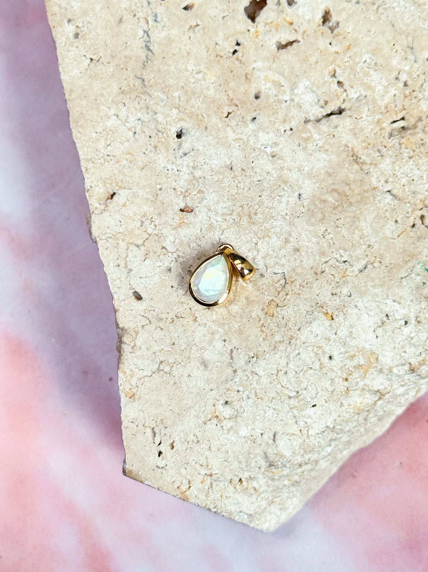 Dainty Moonstone Pendants