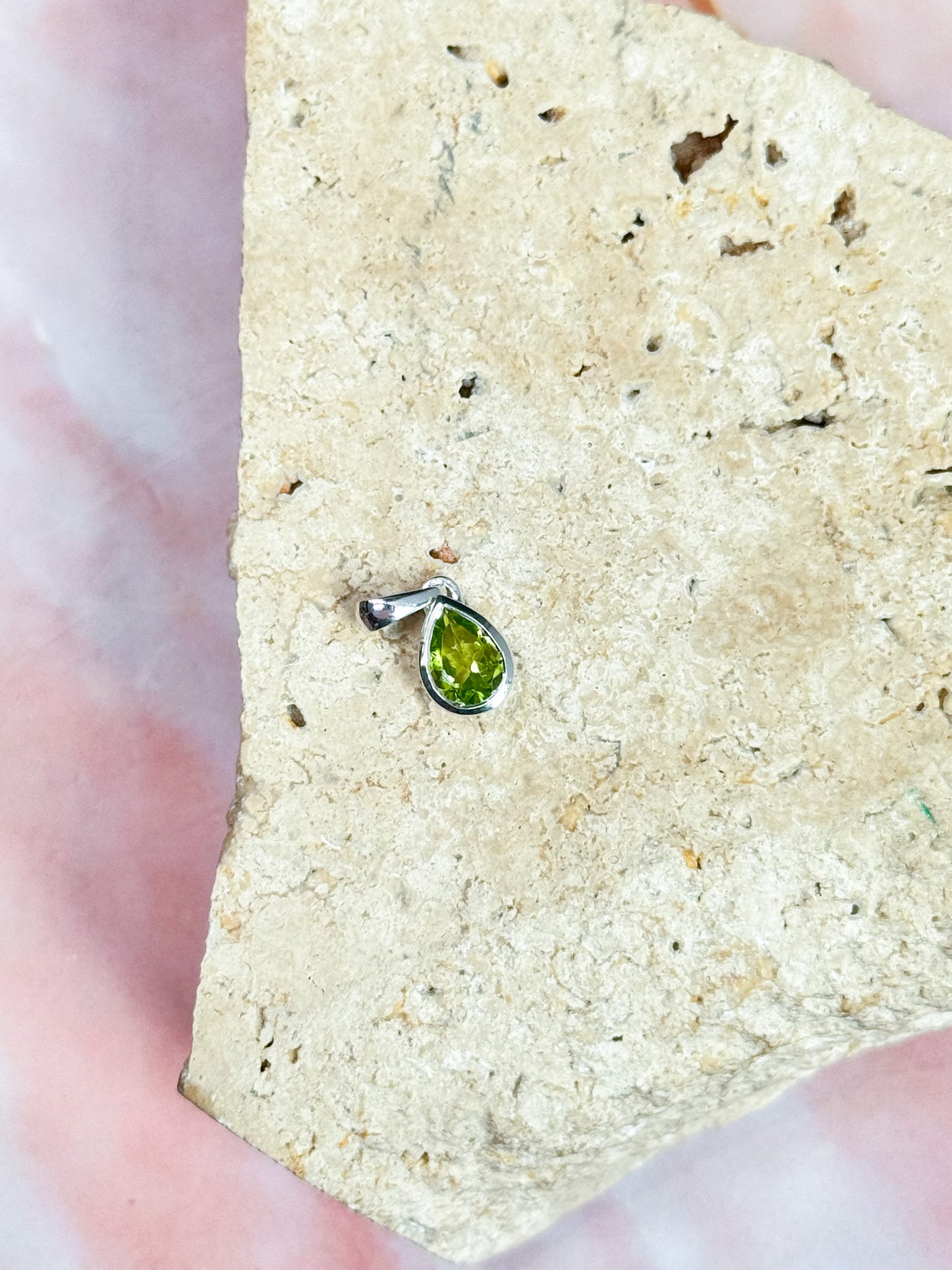 Dainty Peridot Pendants
