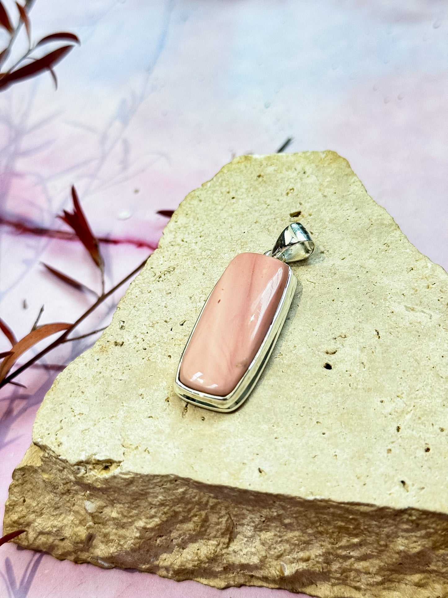 Australian Pink Opal Pendant