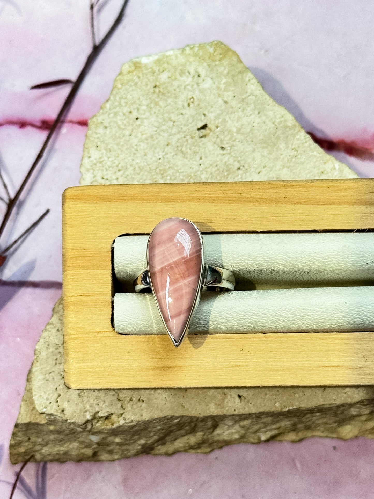 Austalian Pink Opal Rings