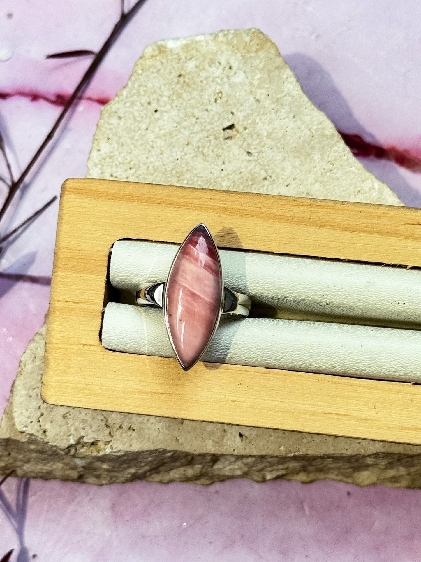 Austalian Pink Opal Rings