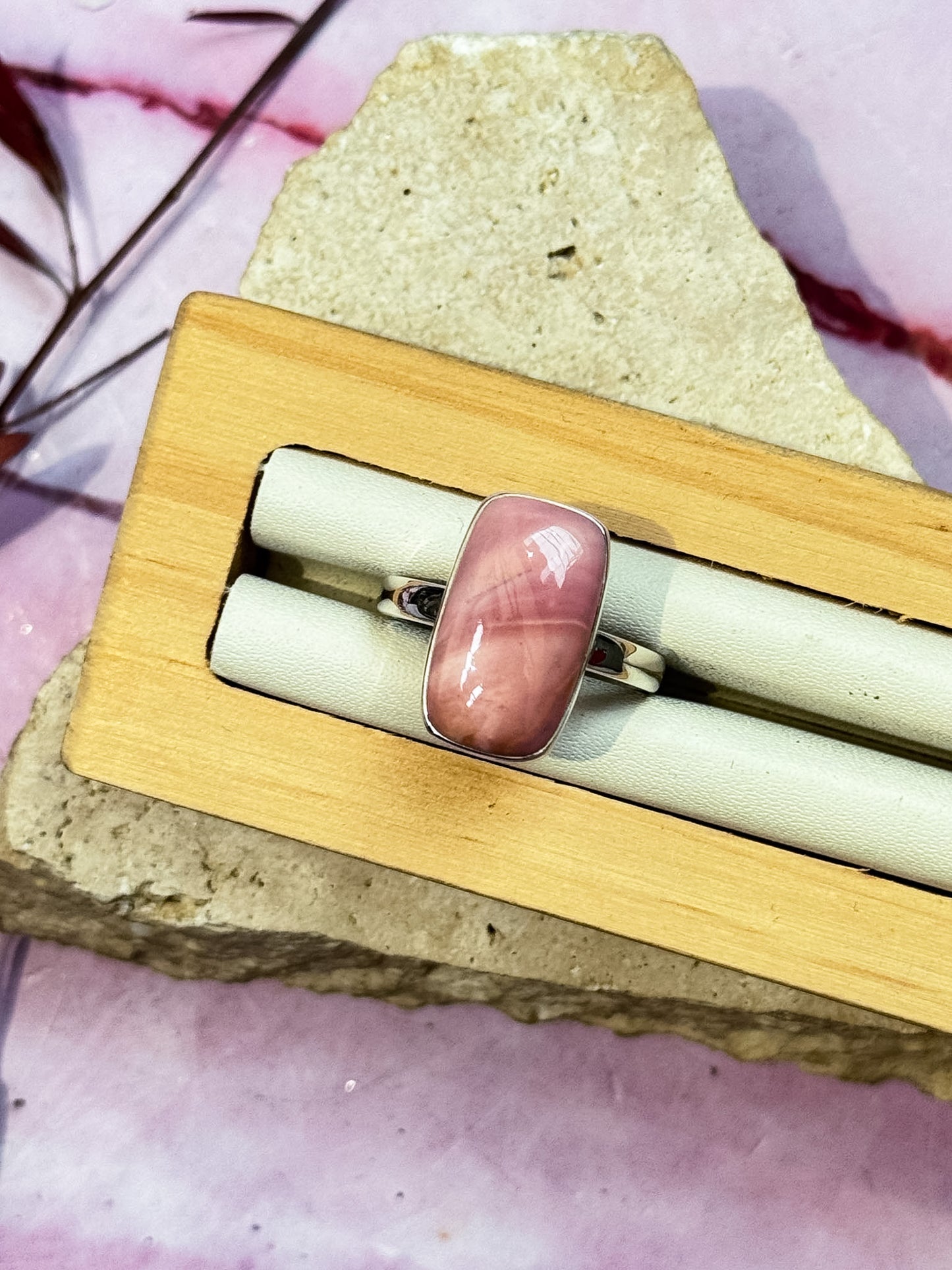Austalian Pink Opal Rings