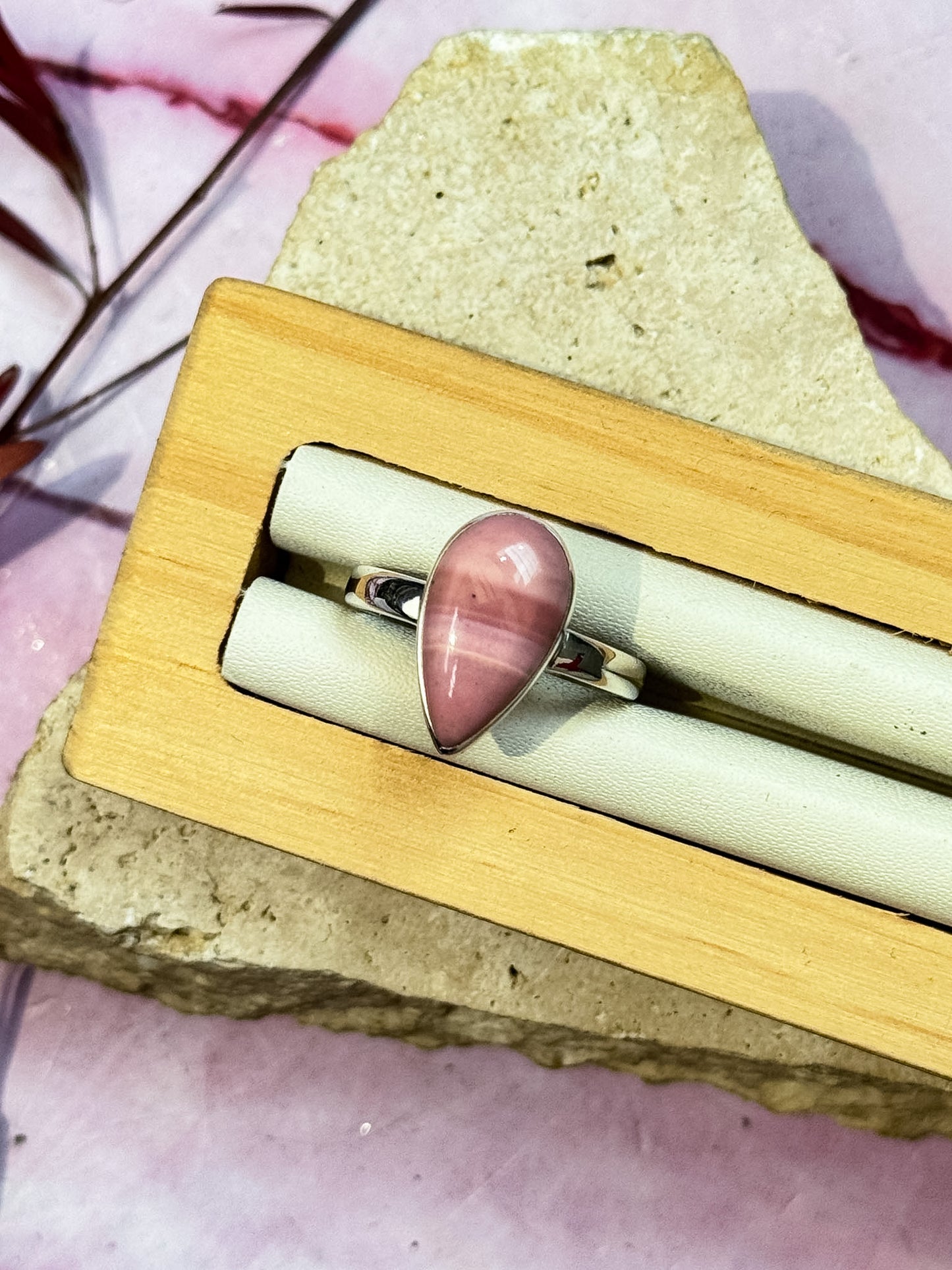 Austalian Pink Opal Rings