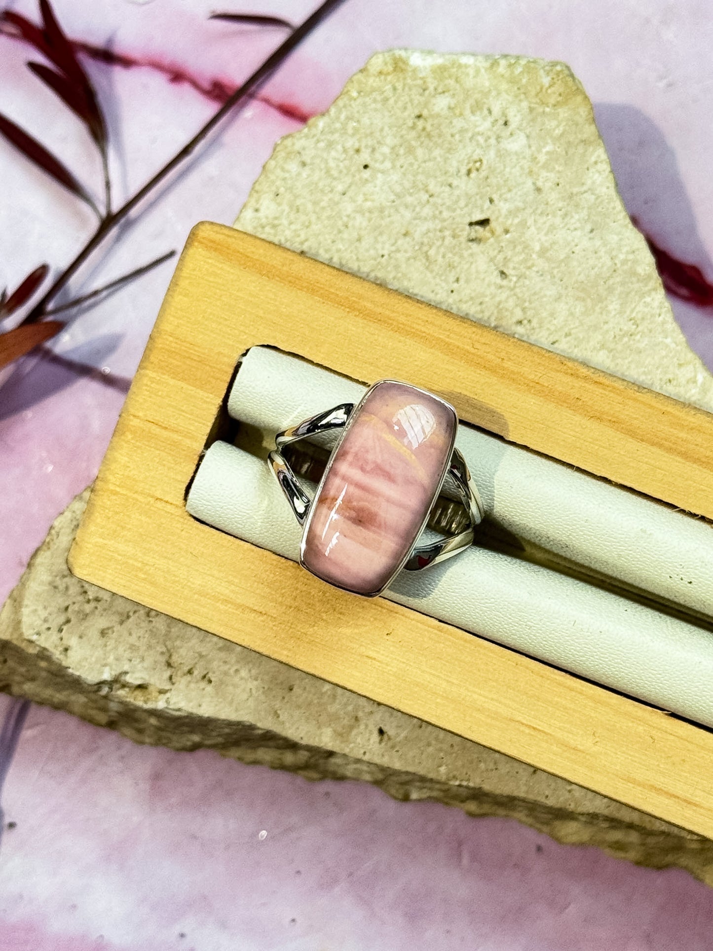 Austalian Pink Opal Rings