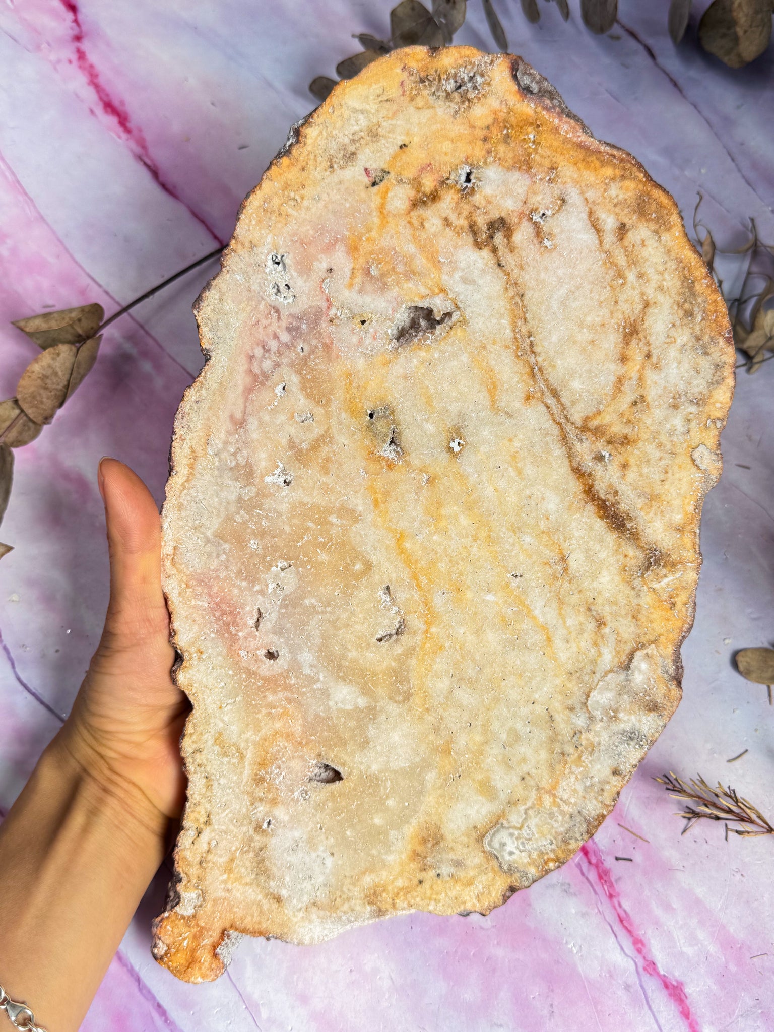 Pink Amethyst Slice