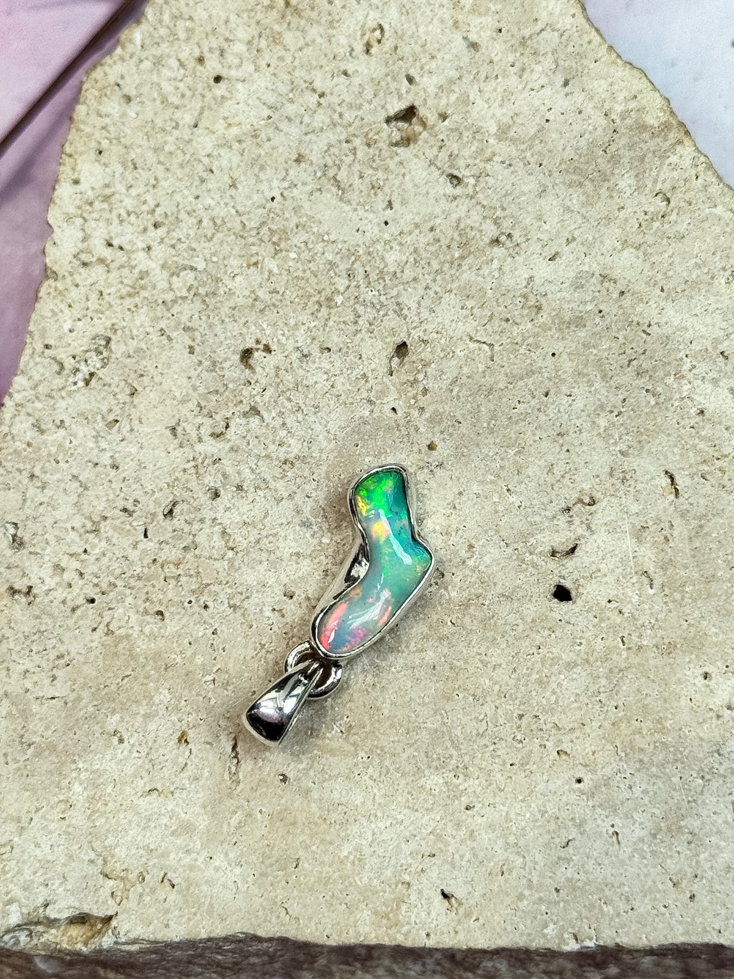 Ethiopian Opal Freeform Pendants