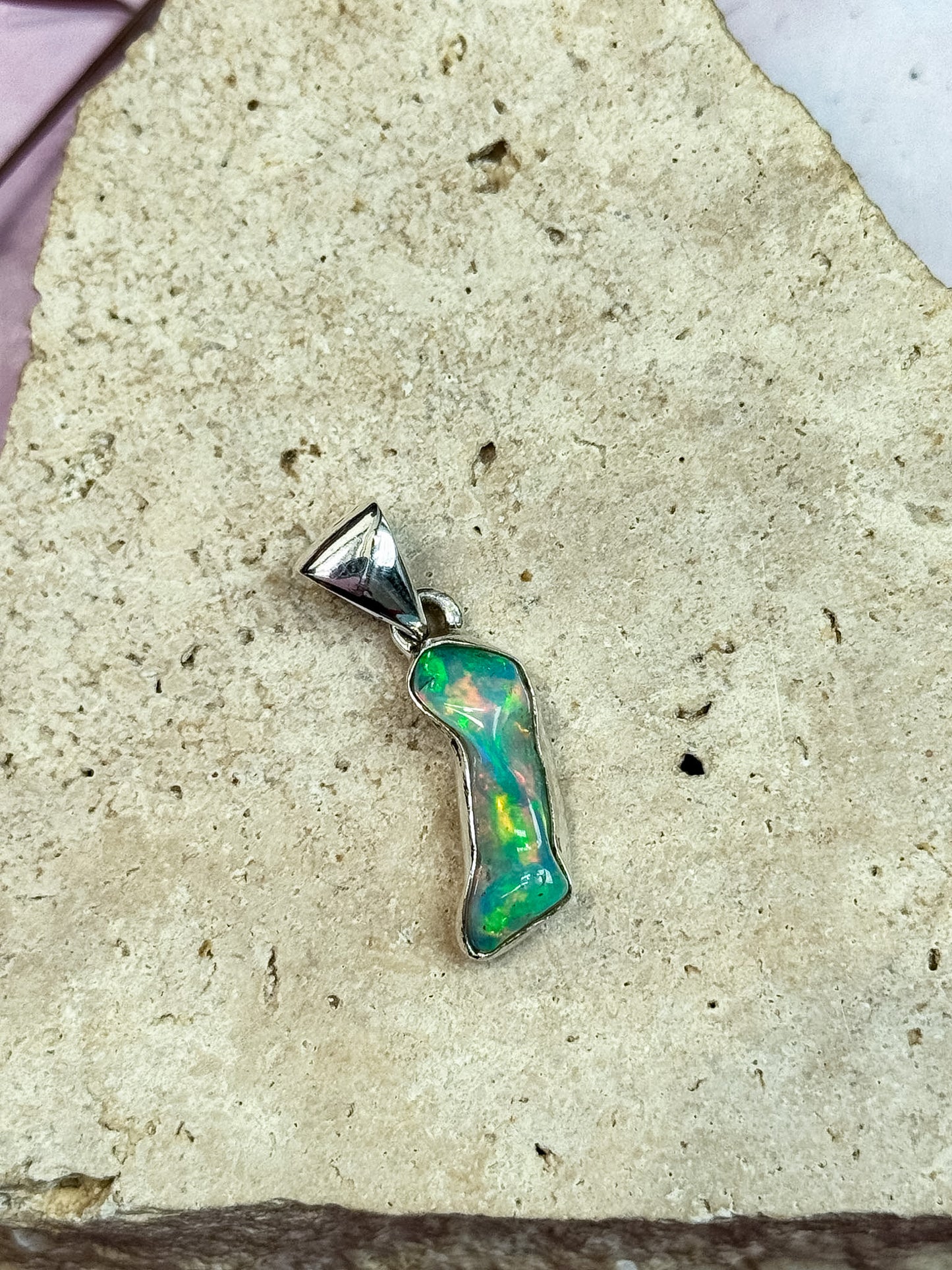 Ethiopian Opal Freeform Pendants