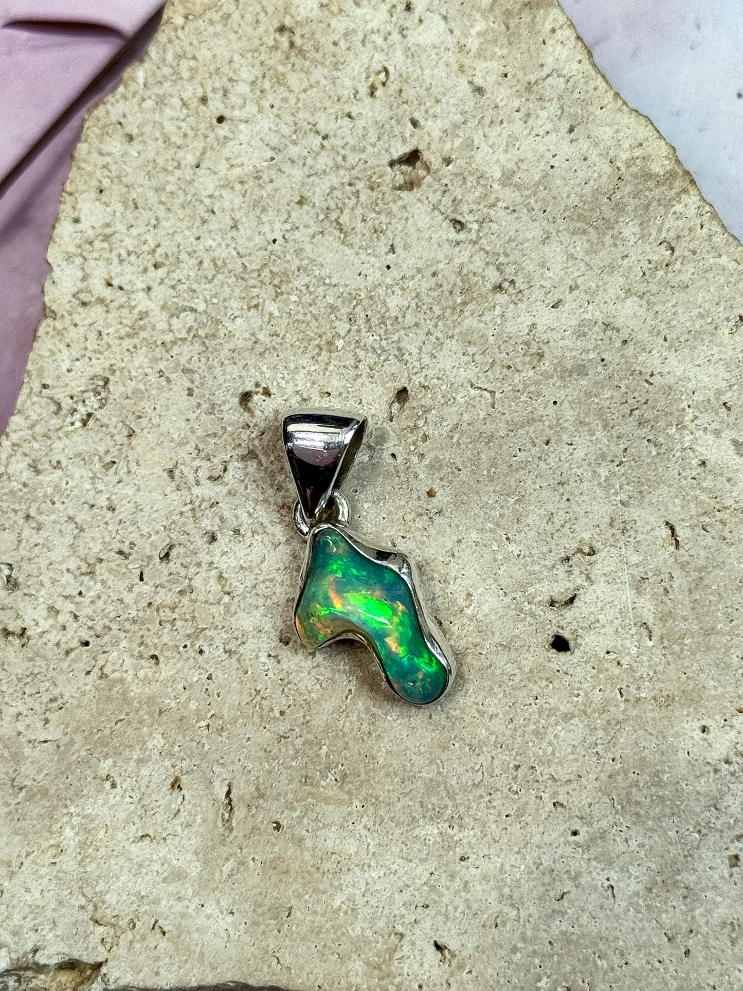 Ethiopian Opal Freeform Pendants
