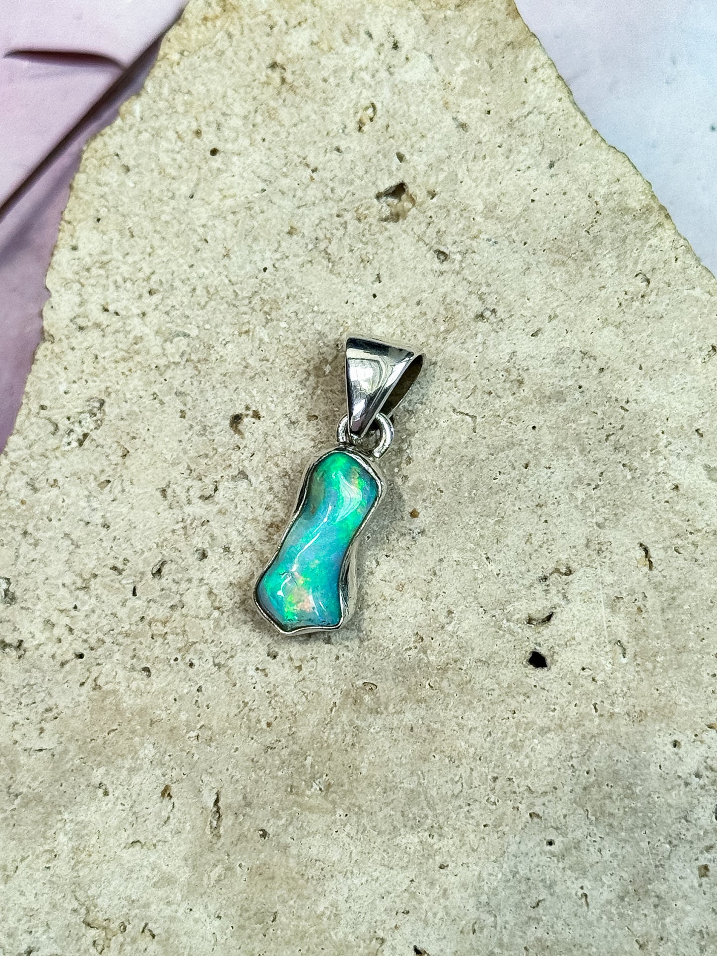 Ethiopian Opal Freeform Pendants