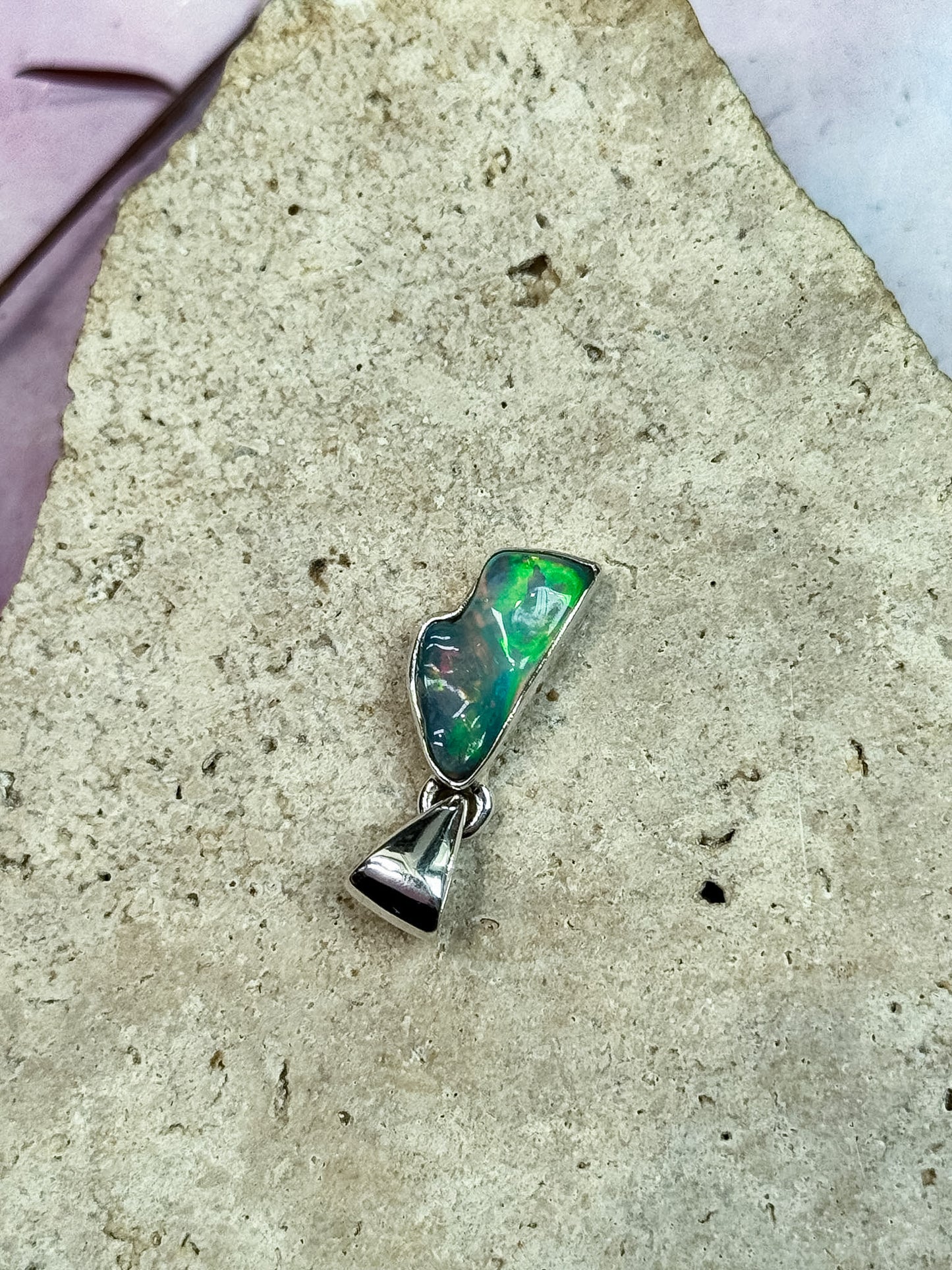 Ethiopian Opal Freeform Pendants