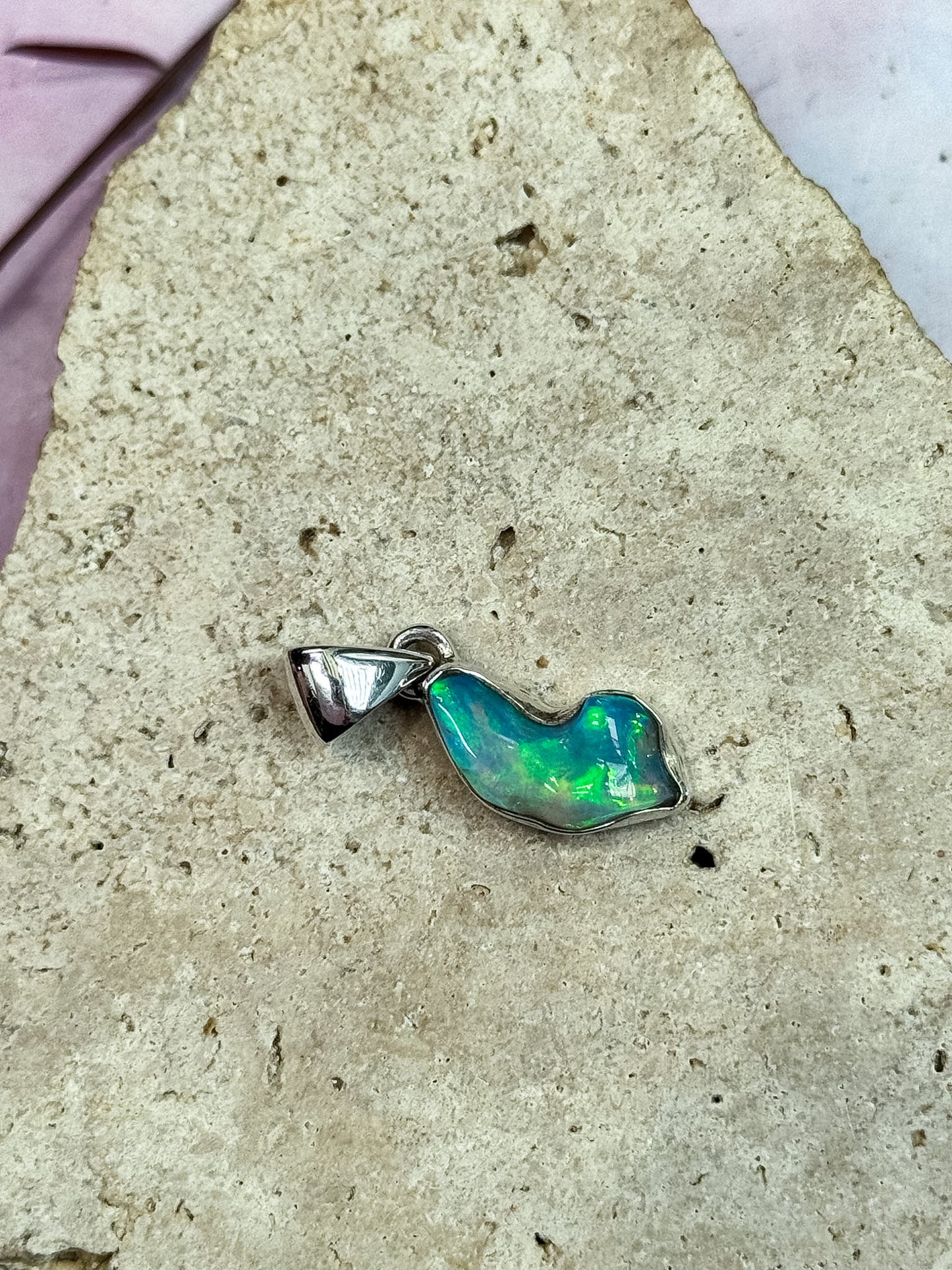 Ethiopian Opal Freeform Pendants