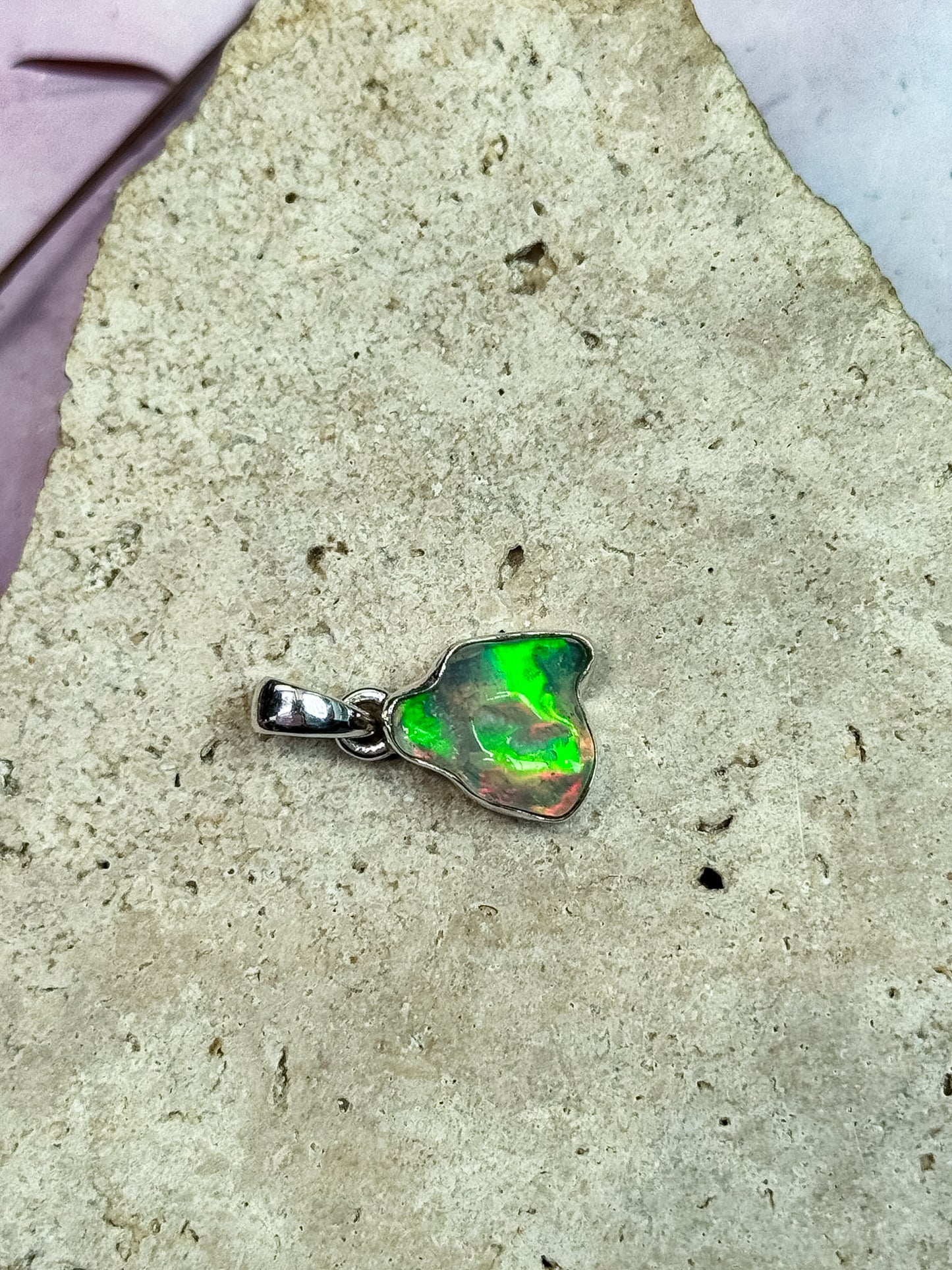 Ethiopian Opal Freeform Pendants