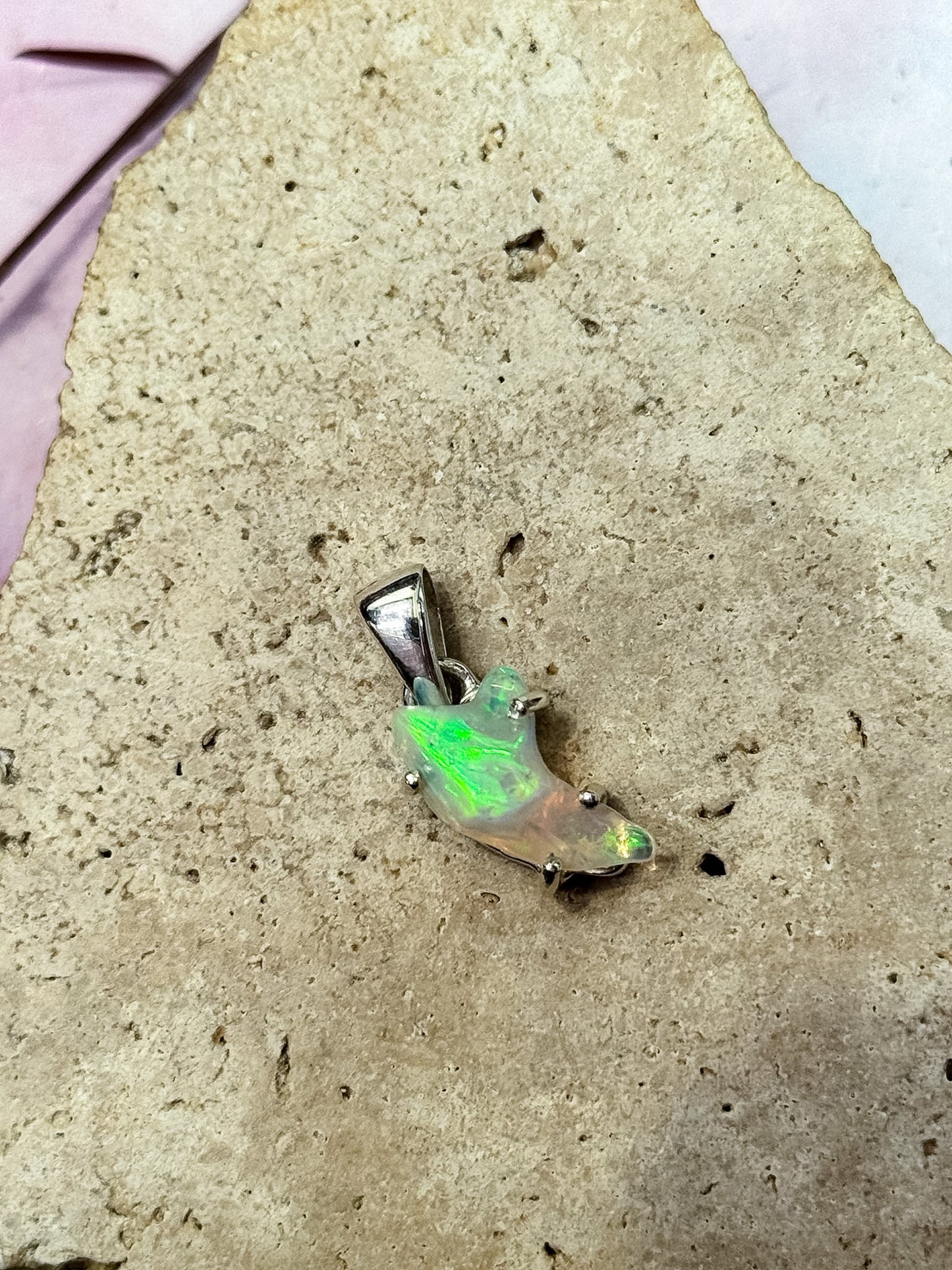 Ethiopian Opal Freeform Pendants