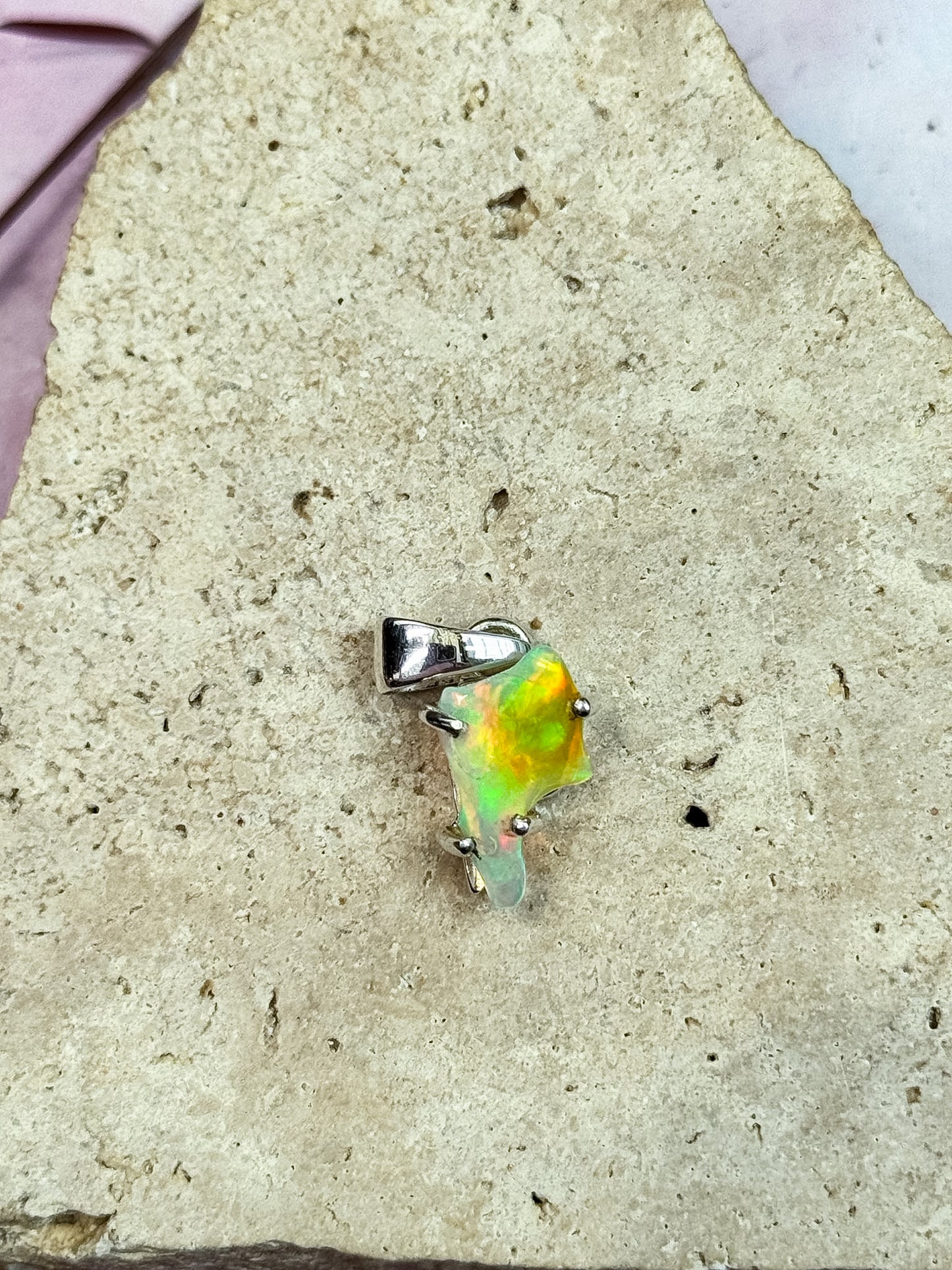 Ethiopian Opal Freeform Pendants