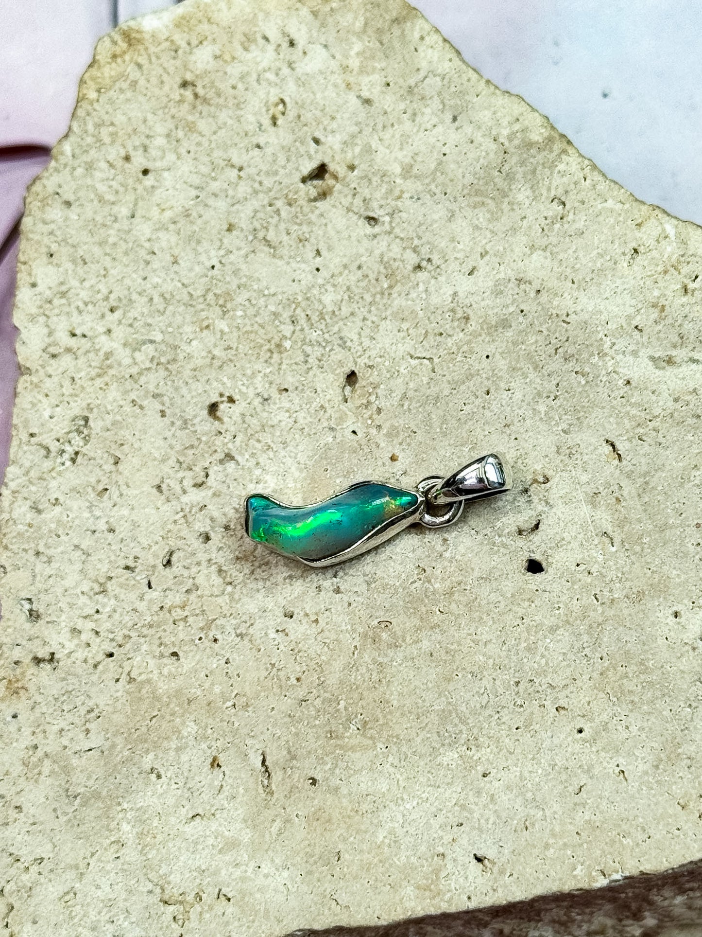 Ethiopian Opal Freeform Pendants