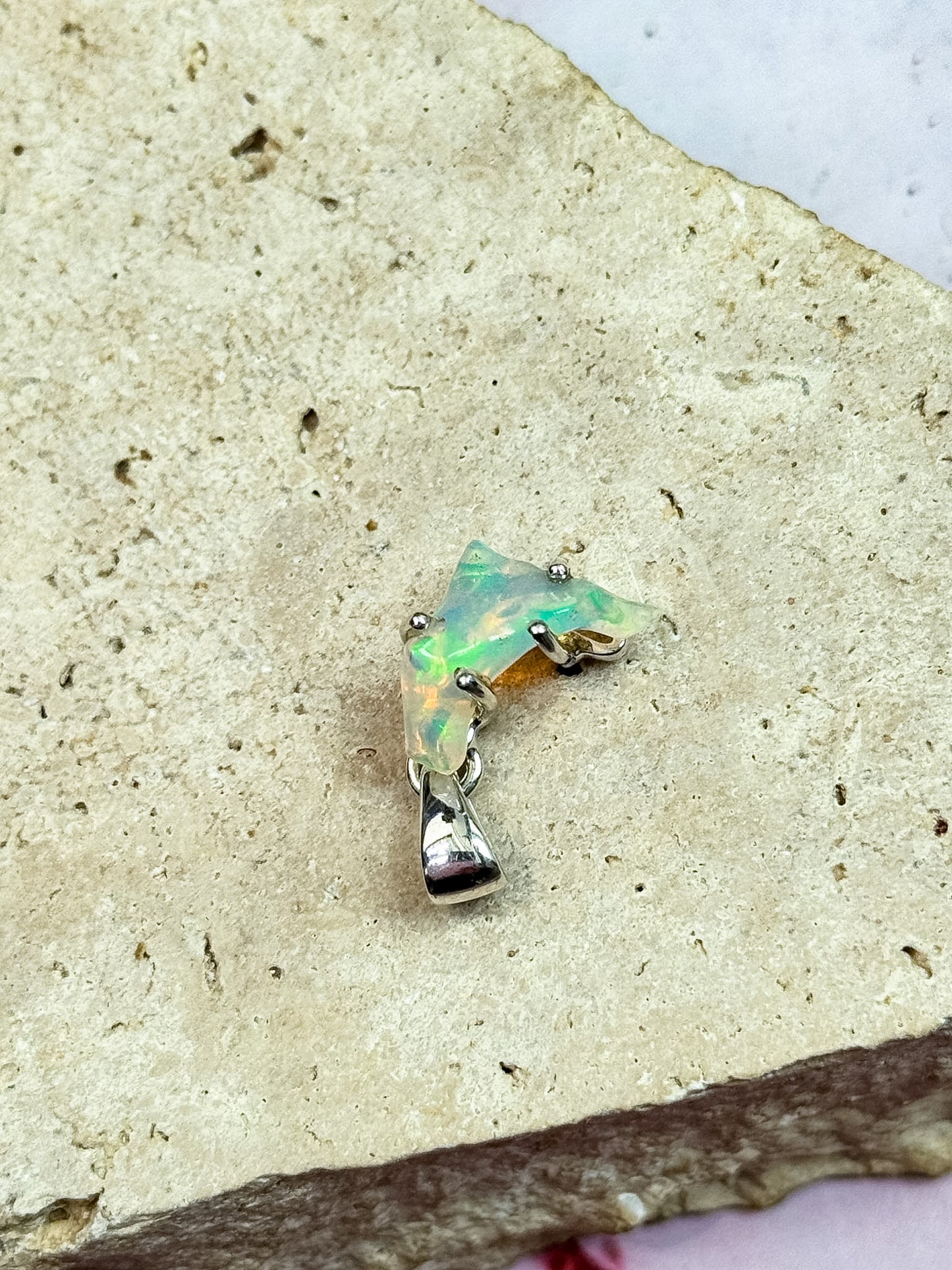 Ethiopian Opal Freeform Pendants