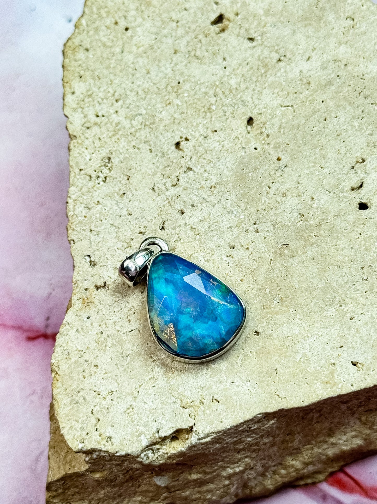 Ethiopian Opal Faceted Pendants