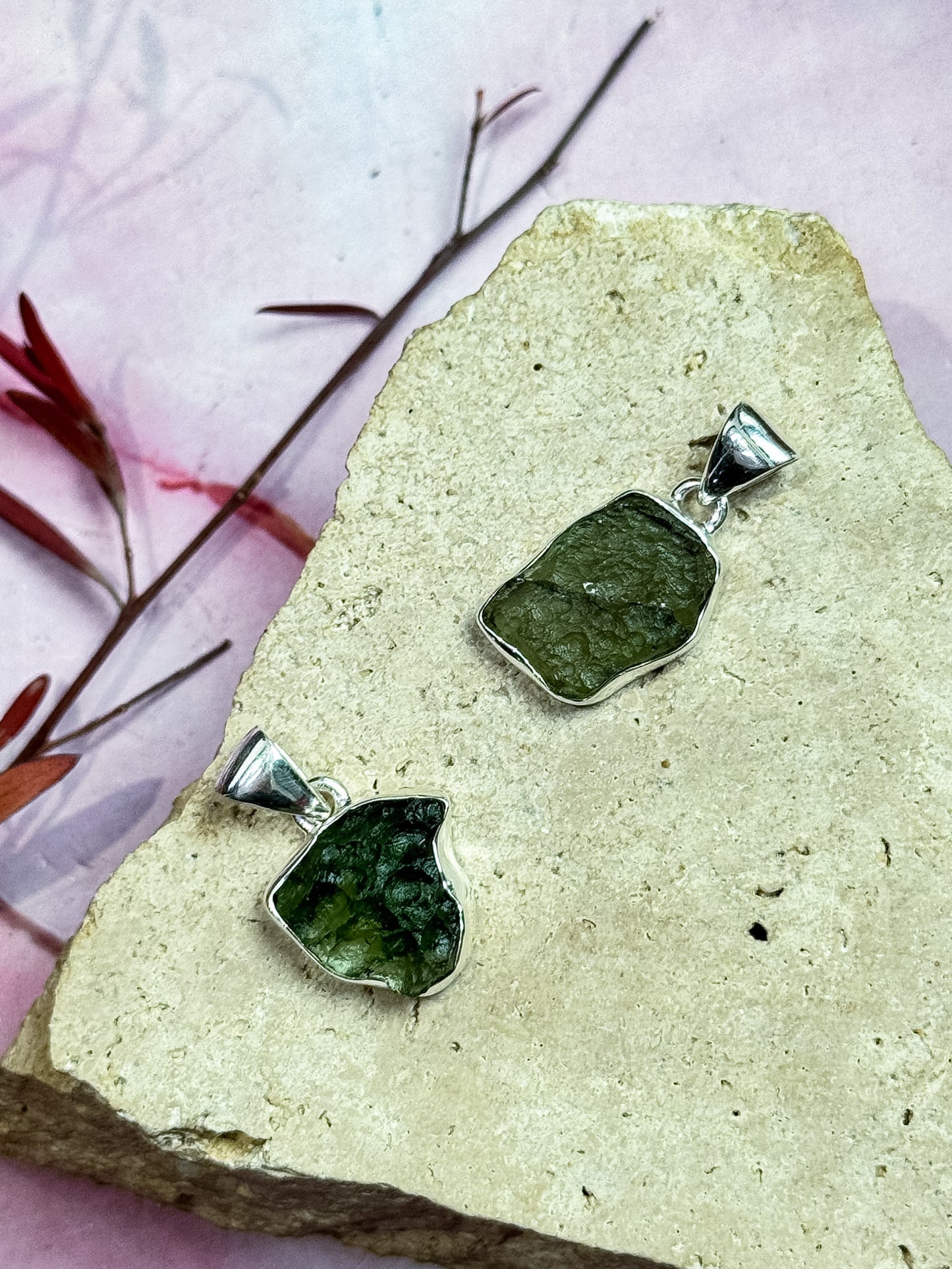 Moldavite Pendants